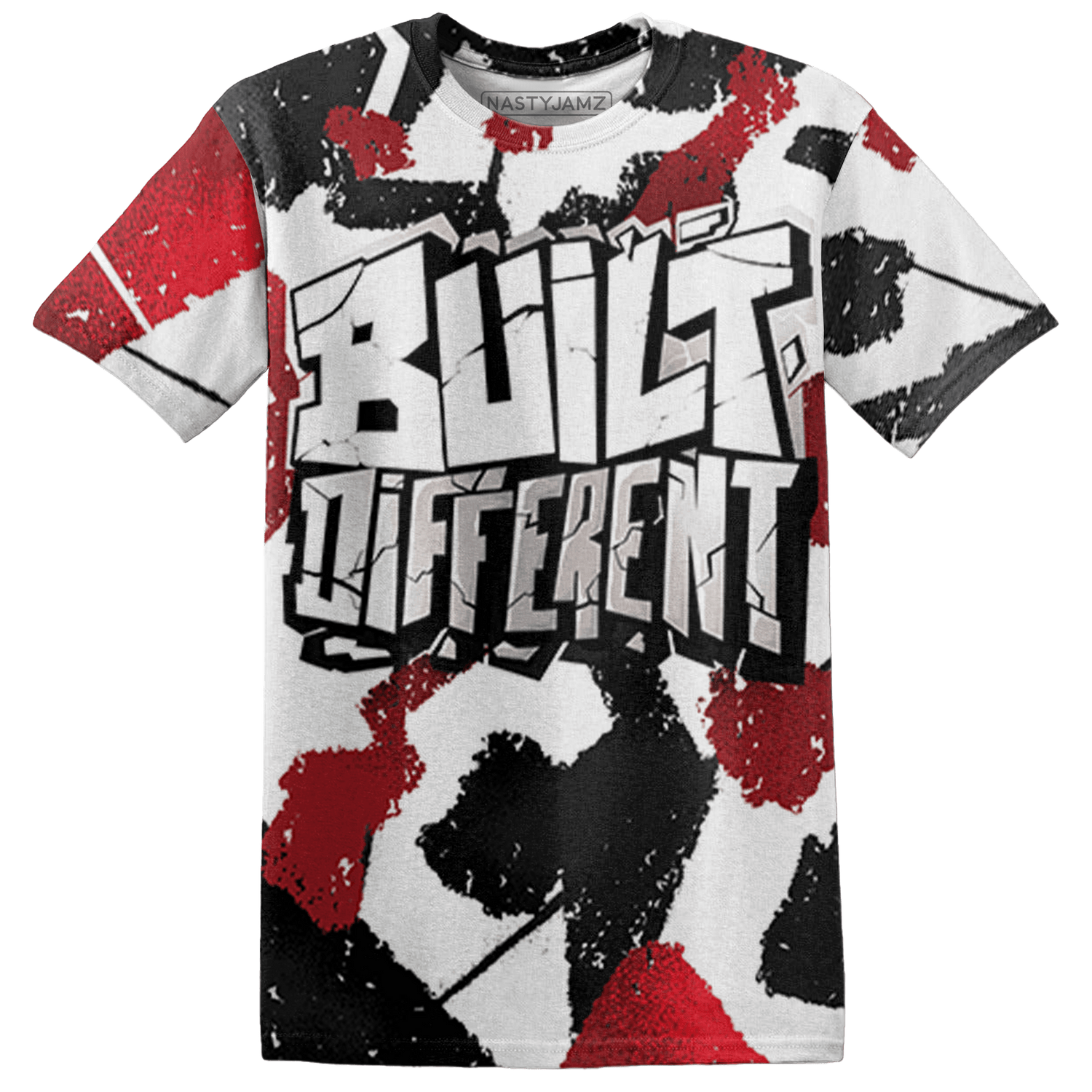 Retro Red Taxi 12s T Shirt Match Built Different 3D All-Over Print Broken - NastyJamz