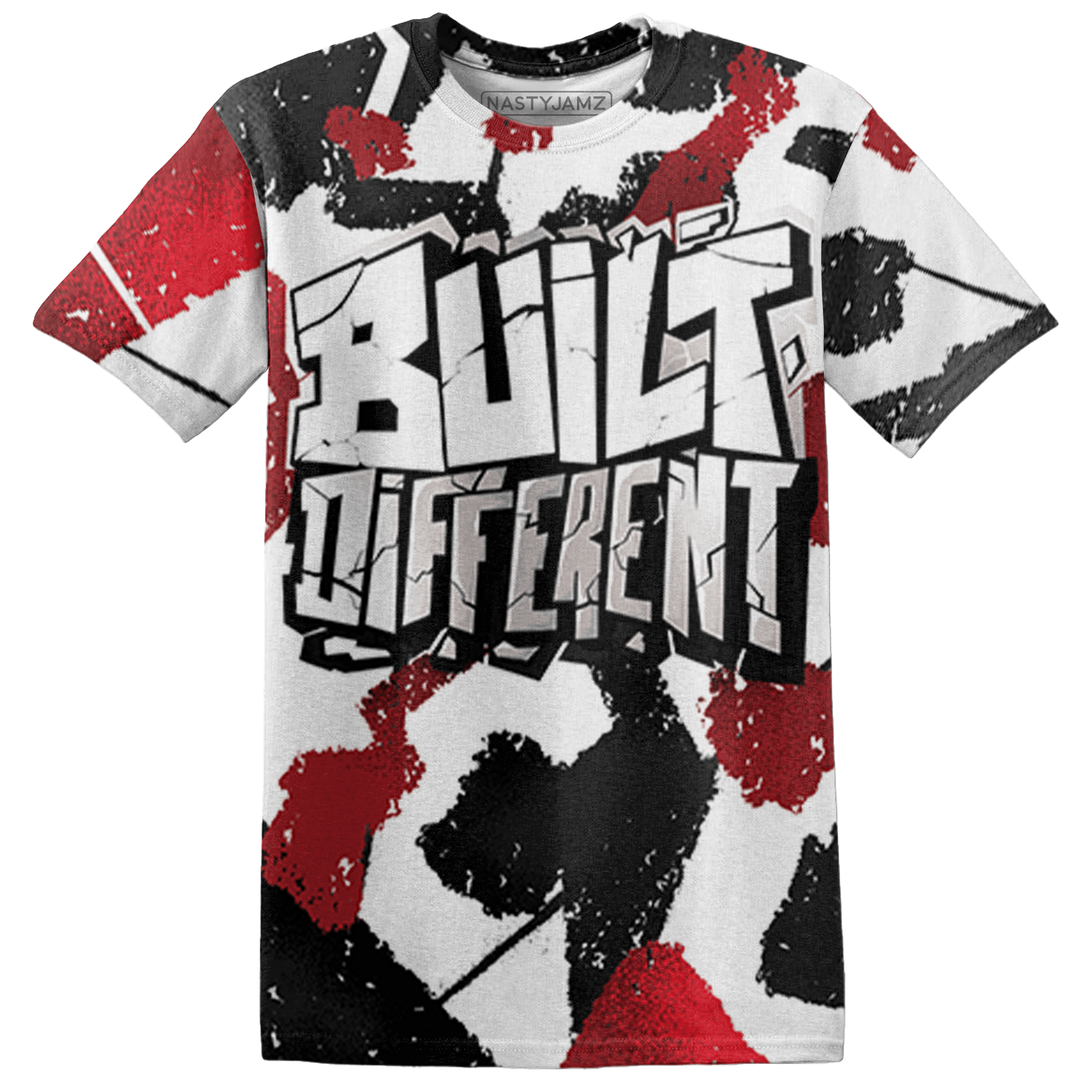 Retro Red Taxi 12s T Shirt Match Built Different 3D All-Over Print Broken - NastyJamz