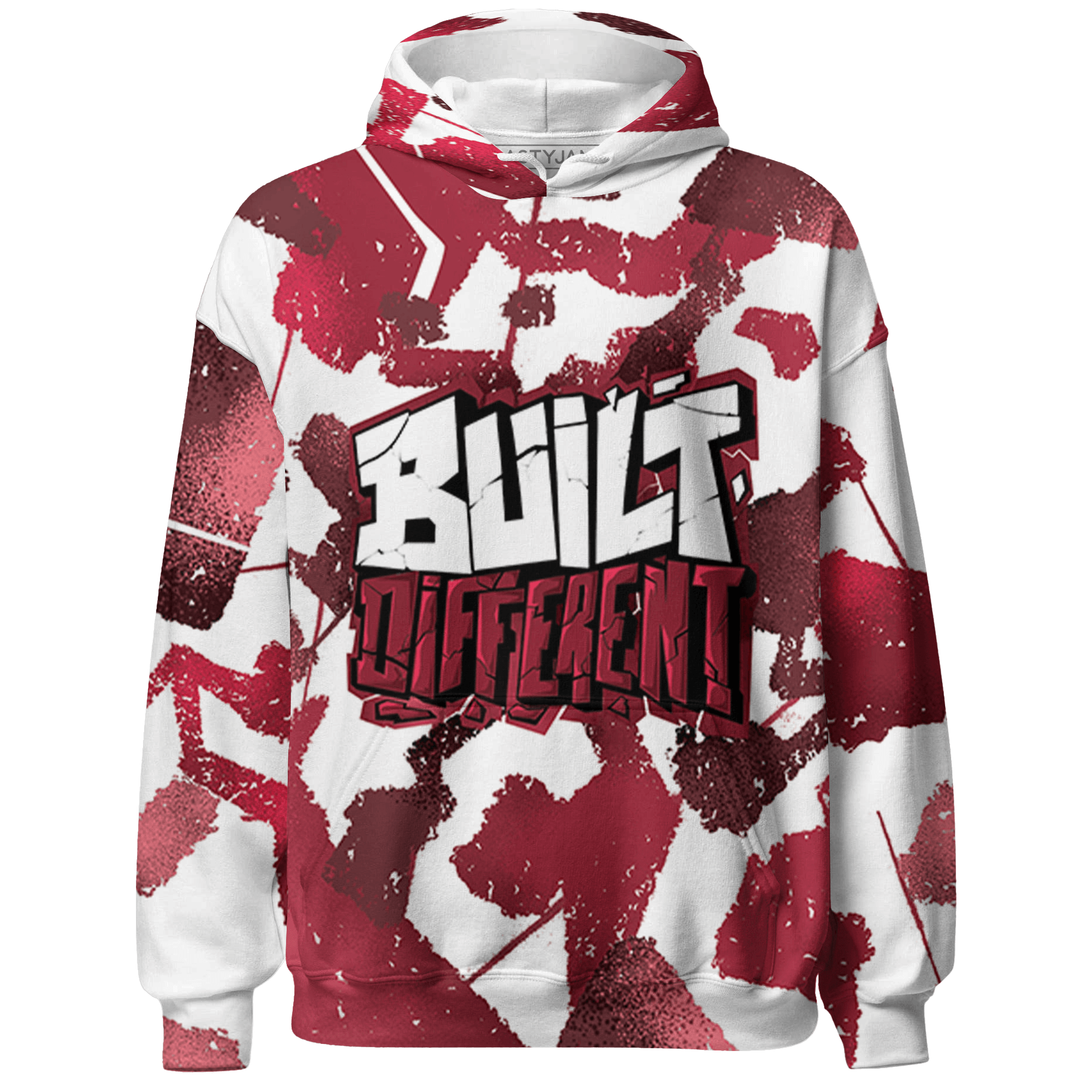 High 85 Metallic Burgundy 1s Hoodie Match Built Different 3D All-Over Print Broken - NastyJamz