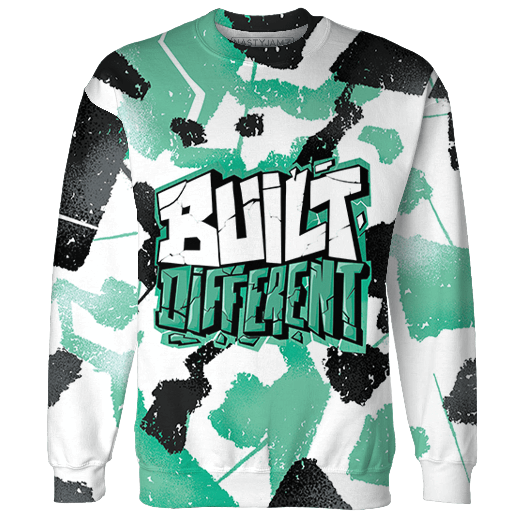 High OG Green Glow 1s Hoodie Match Built Different 3D All-Over Print - NastyJamz