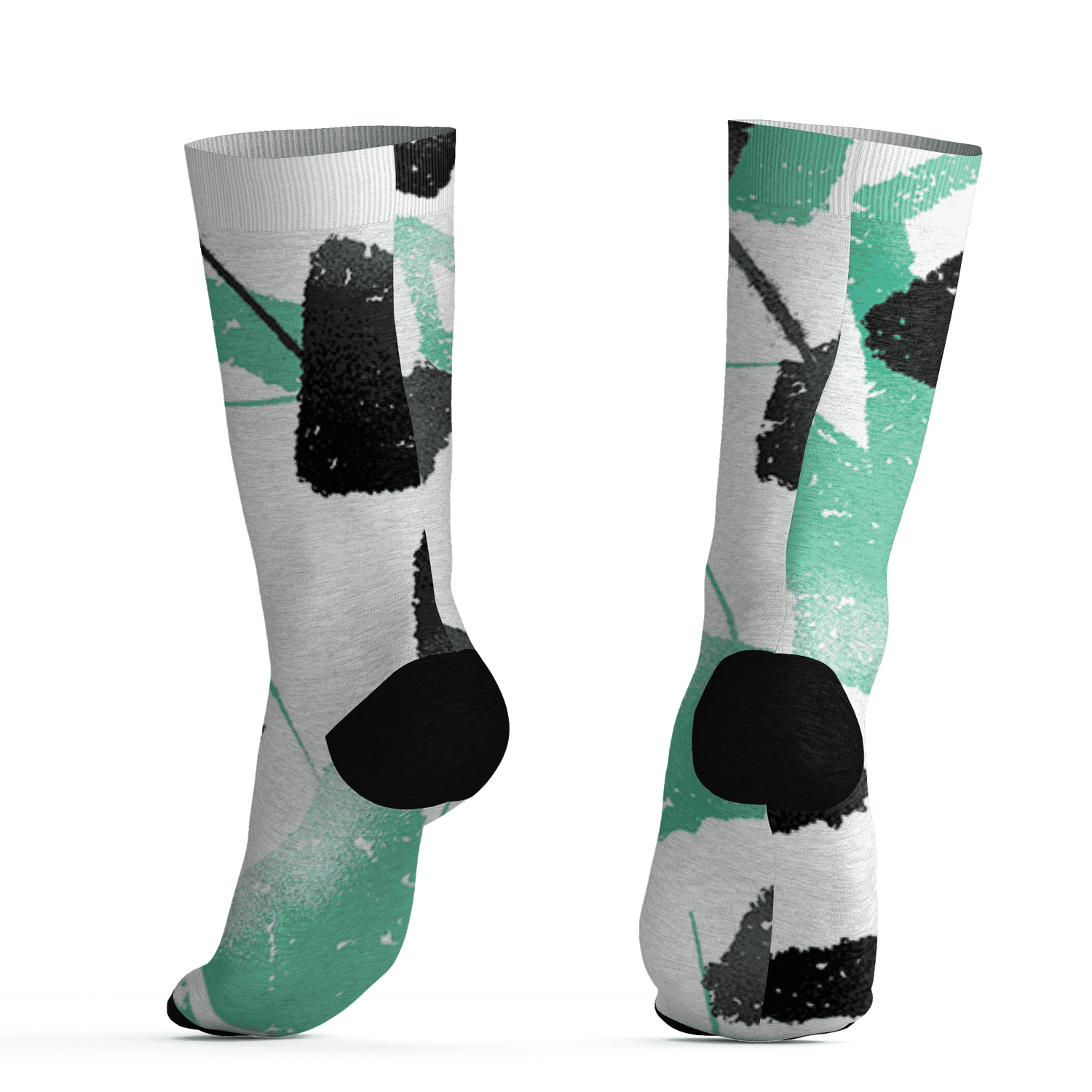 High OG Green Glow 1s Socks Match Built Different 3D All-Over Print Broken - NastyJamz