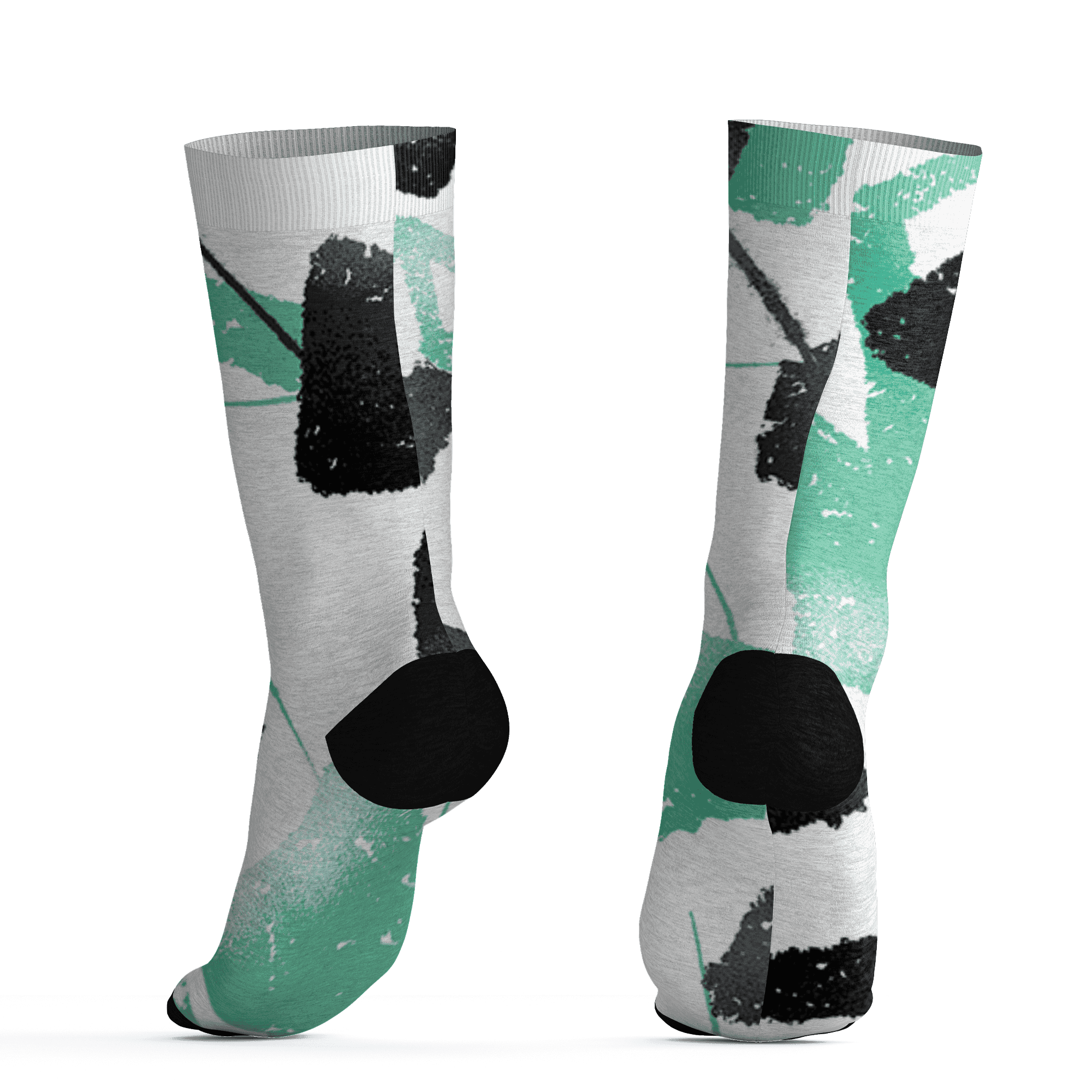 High OG Green Glow 1s Socks Match Built Different 3D All-Over Print Broken - NastyJamz