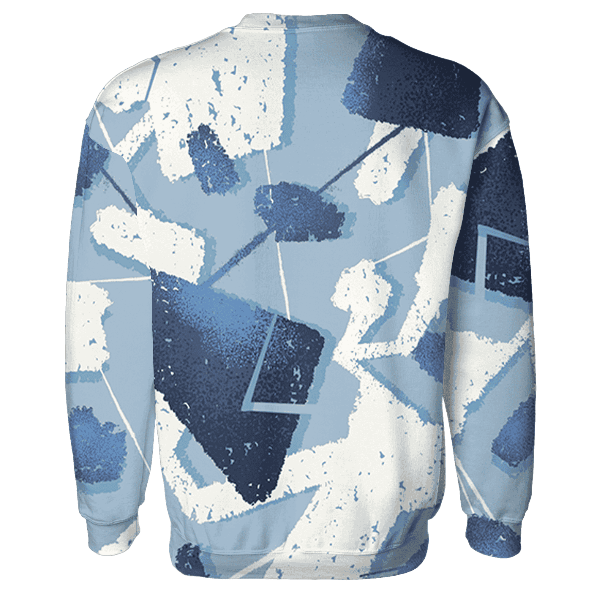 Mid Diffused Blue Grey 1s Sweatshirt Match Built Different 3D All-Over Print Broken - NastyJamz