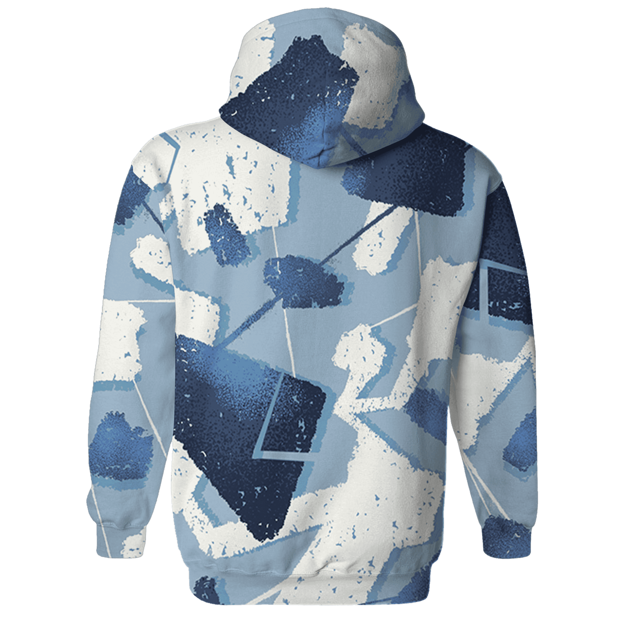 Mid Diffused Blue Grey 1s Hoodie Match Built Different 3D All-Over Print Broken - NastyJamz