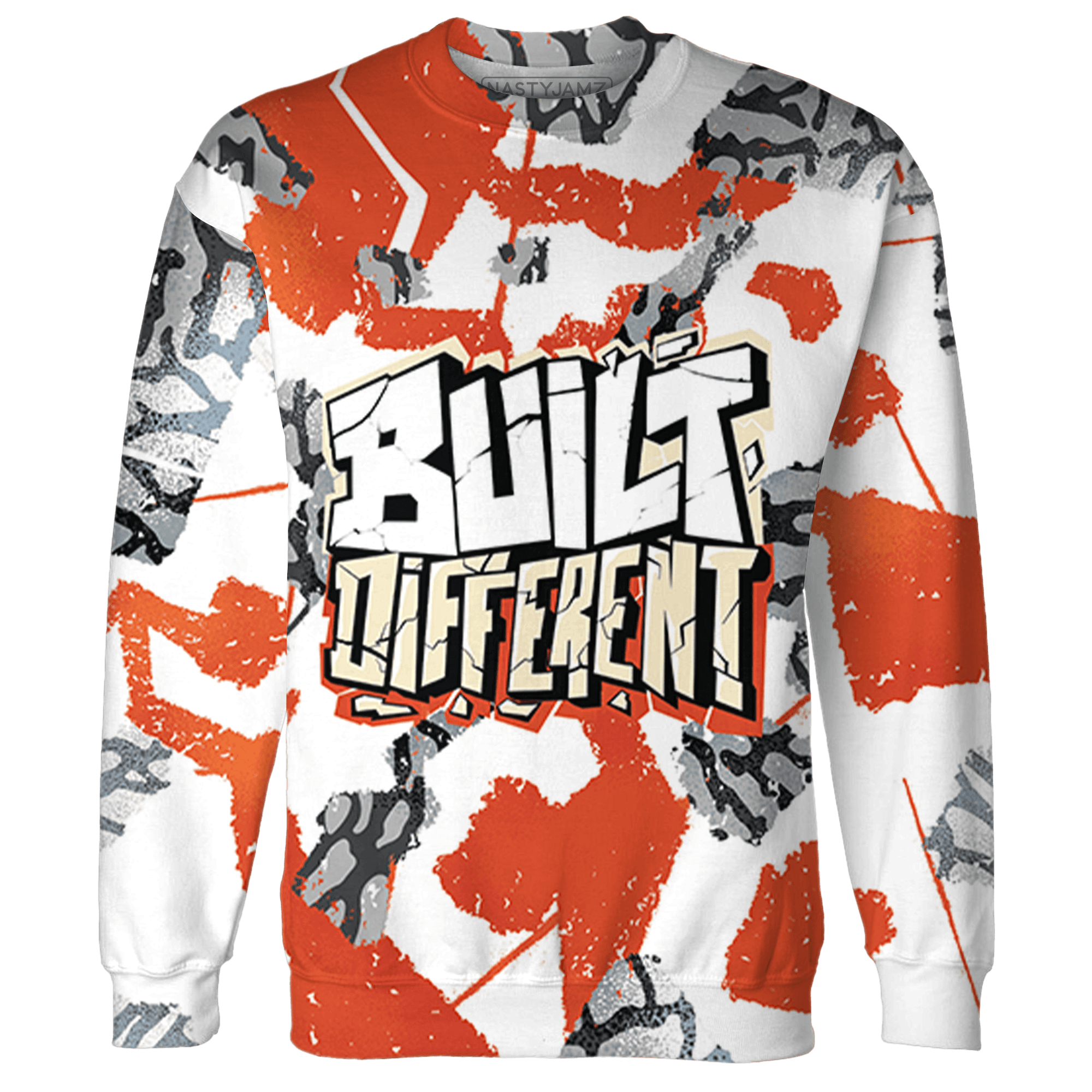Georgia Peach 3s Hoodie Match Built Different 3D All-Over Print - NastyJamz