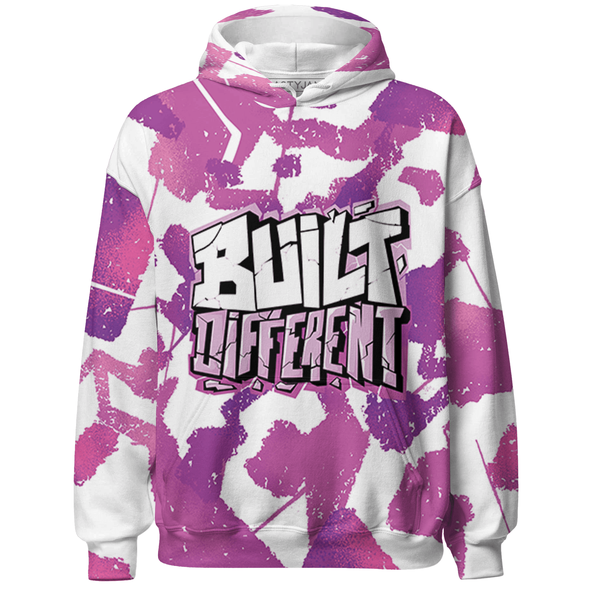 GS Hyper Violet 4s Hoodie Match Built Different 3D All-Over Print Broken - NastyJamz