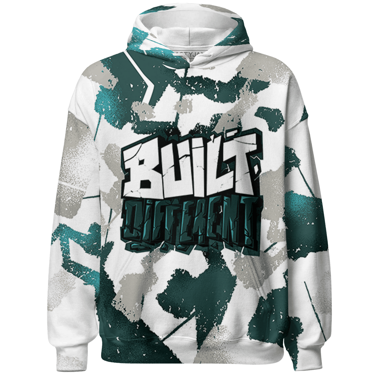 Oxidized Green 4s Sweatshirt Match Built Different 3D All-Over Print - NastyJamz