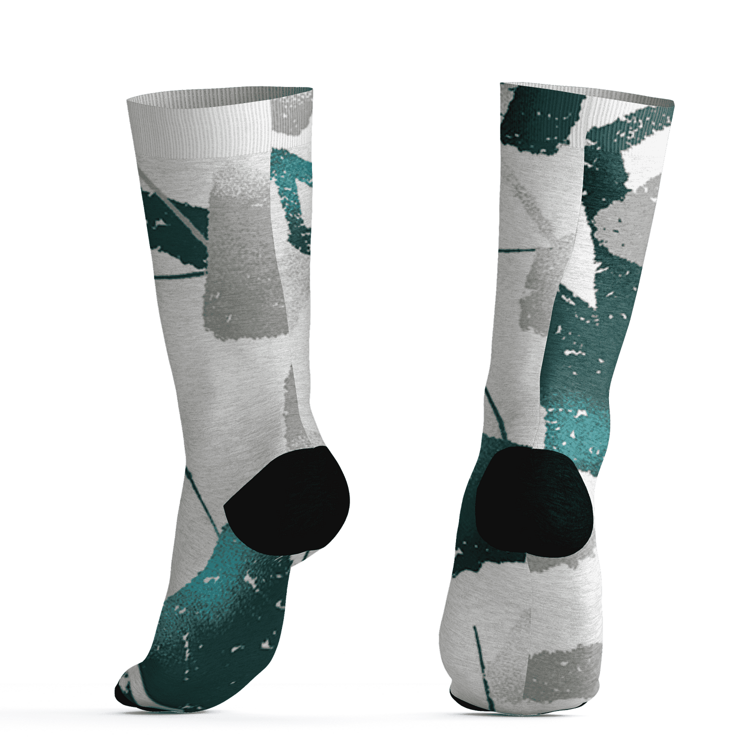 Oxidized Green 4s Socks Match Built Different 3D All-Over Print Broken - NastyJamz