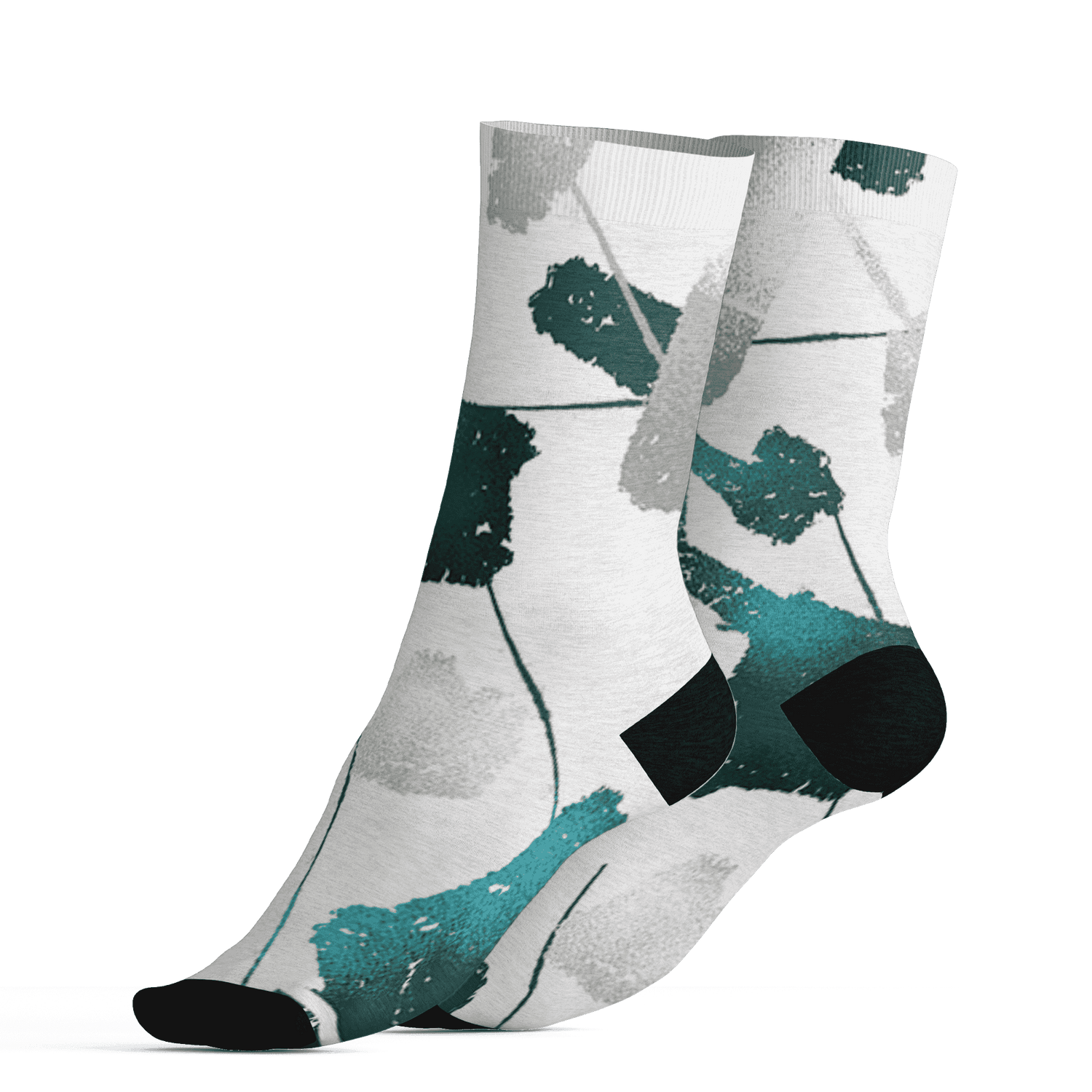 Oxidized Green 4s Socks Match Built Different 3D All-Over Print Broken - NastyJamz