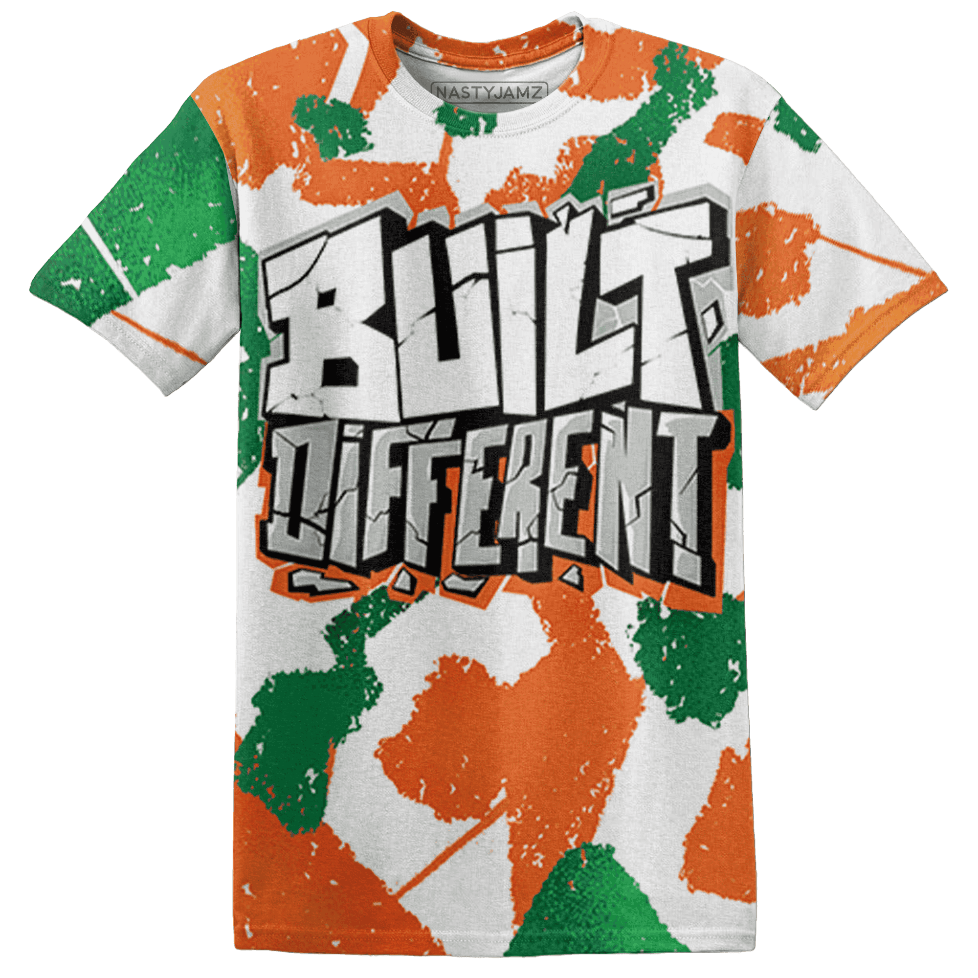 MAM Hurricanes 5s T Shirt Match Built Different 3D All-Over Print Broken - NastyJamz
