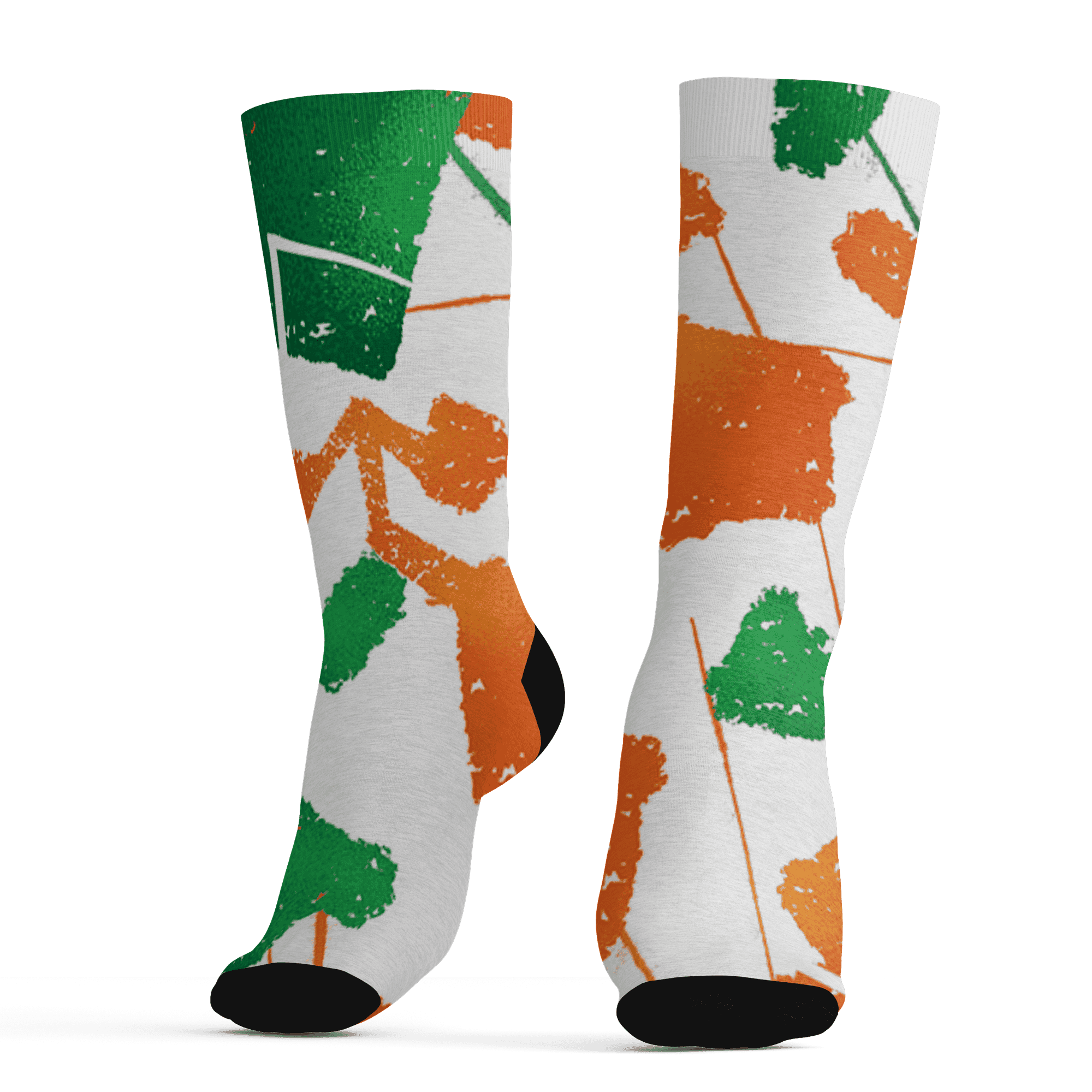 AJ 5 MAM Hurricanes Socks Match Built Different 3D All-Over Print Broken - NastyJamz