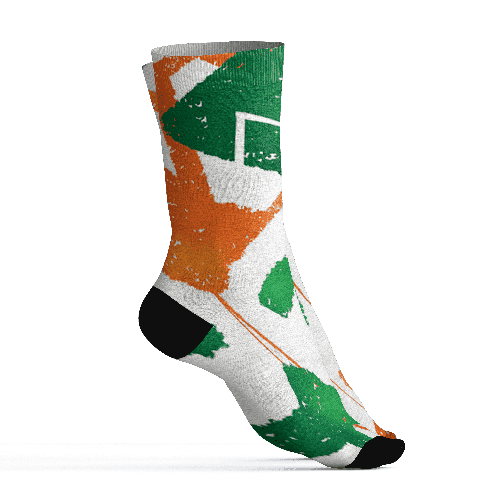 AJ 5 MAM Hurricanes Socks Match Built Different 3D All-Over Print Broken - NastyJamz