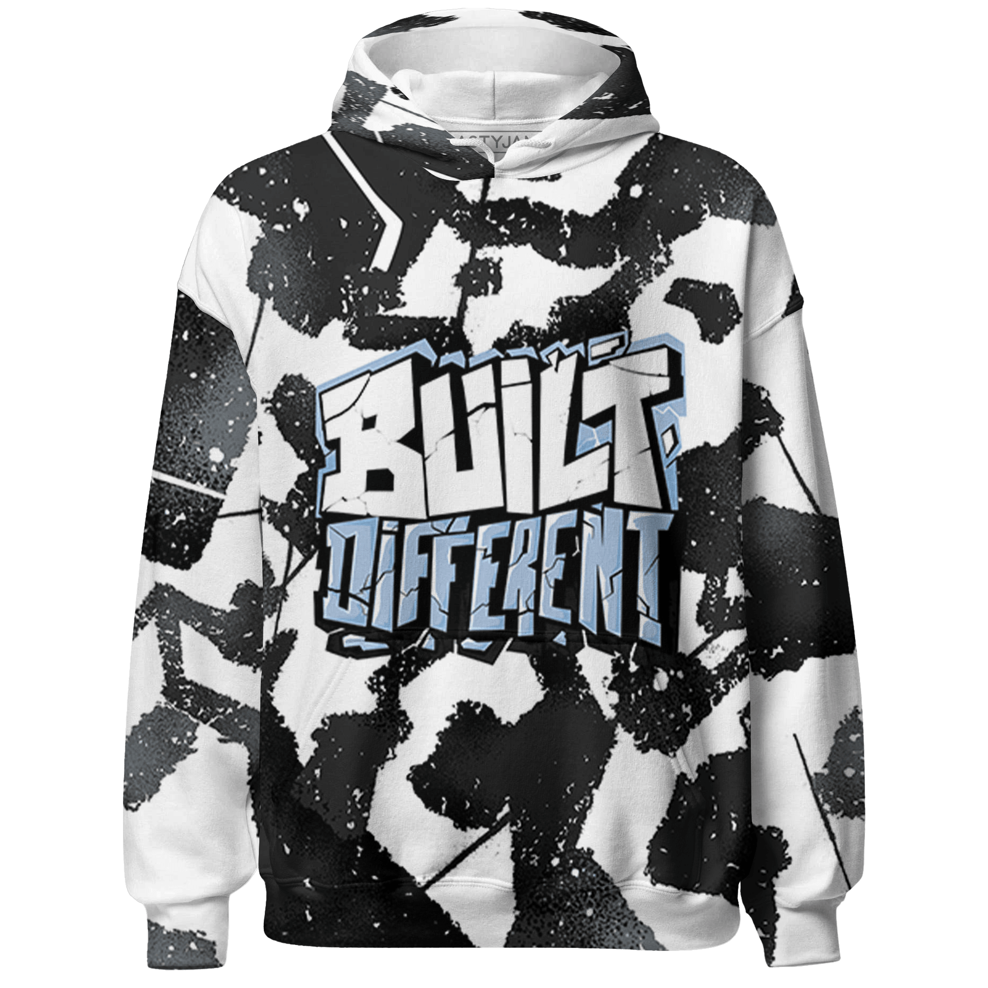 Reverse Oreo 6s Hoodie Match Built Different 3D All-Over Print Broken - NastyJamz