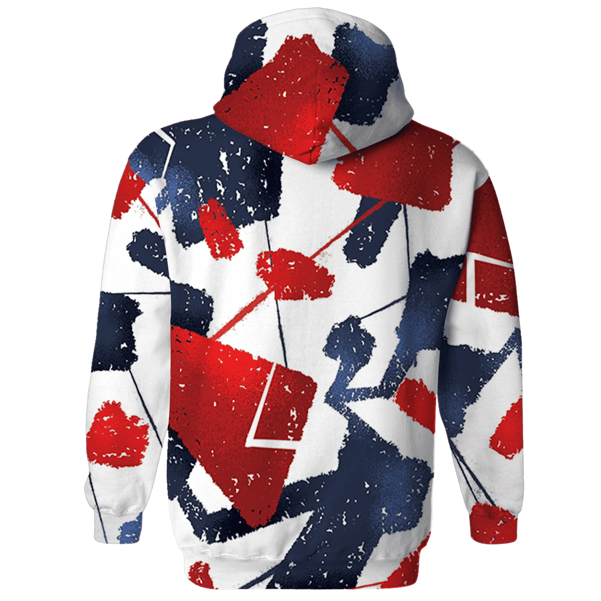 White-Navy-6s-Hoodie-Match-Built-Different-3D-Broken