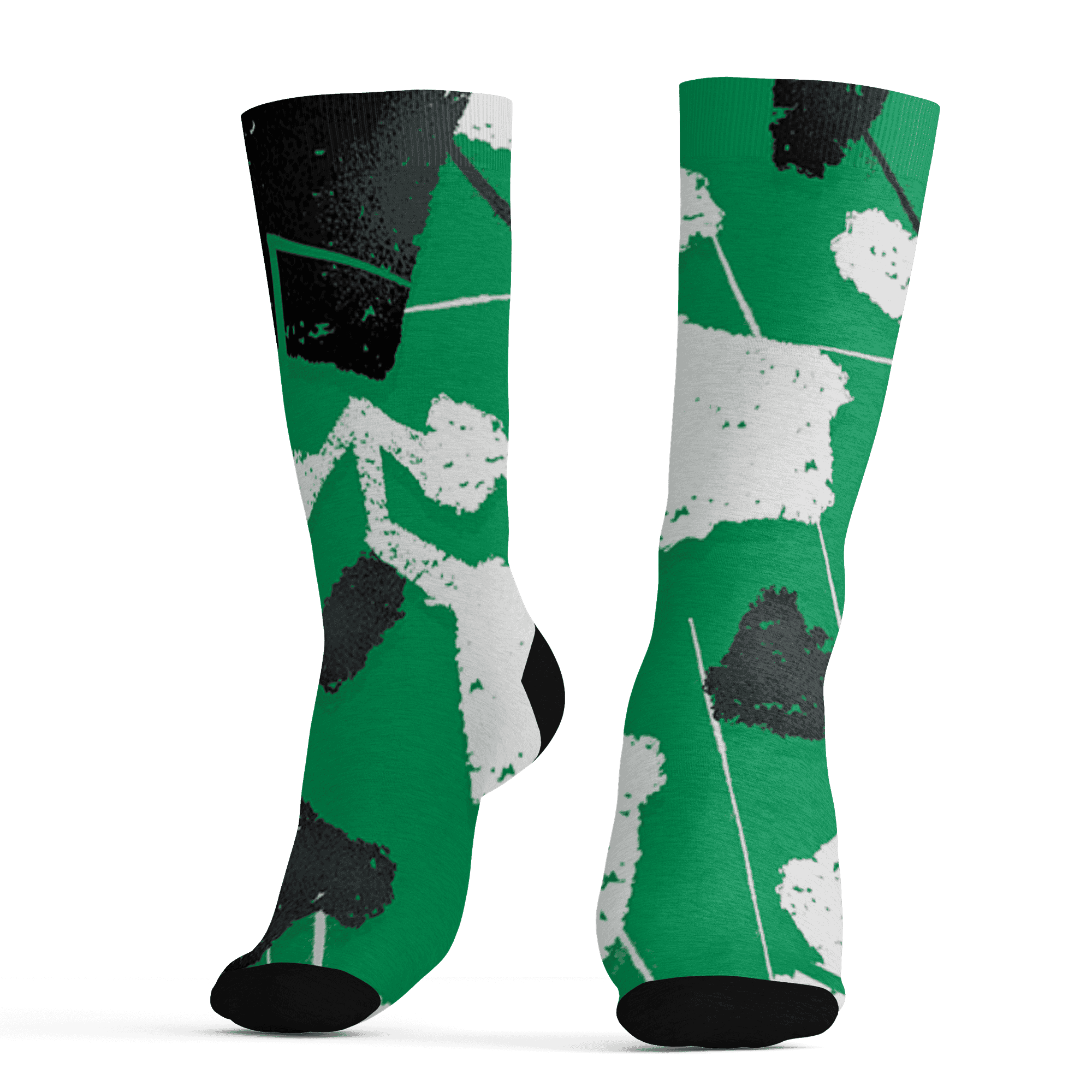 Lucky Green 5s Socks Match Built Different 3D All-Over Print Broken - NastyJamz