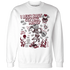 High-White-Team-Red-1s-NastyJamz-Sweatshirt-Match-Busy-Getting-Money-Skull