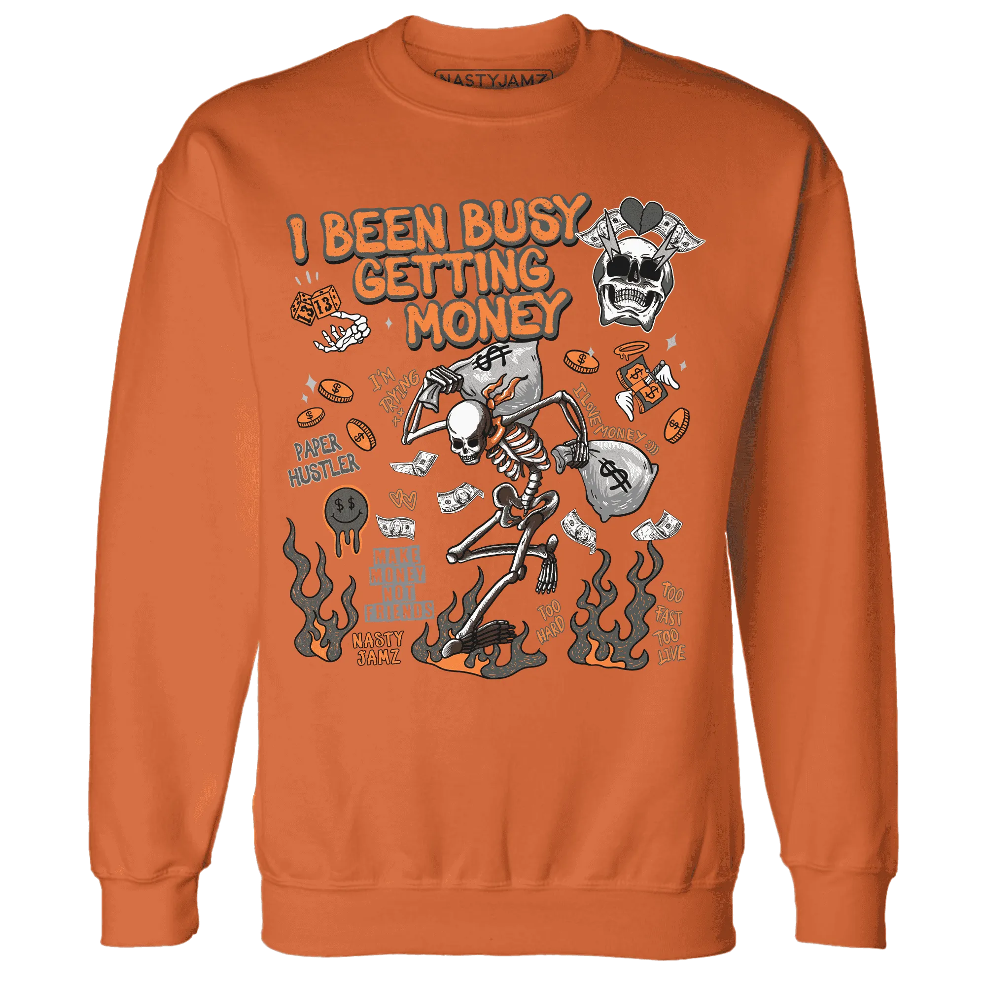 Fear-Pack-3s-NastyJamz-Sweatshirt-Match-Busy-Getting-Money-Skull