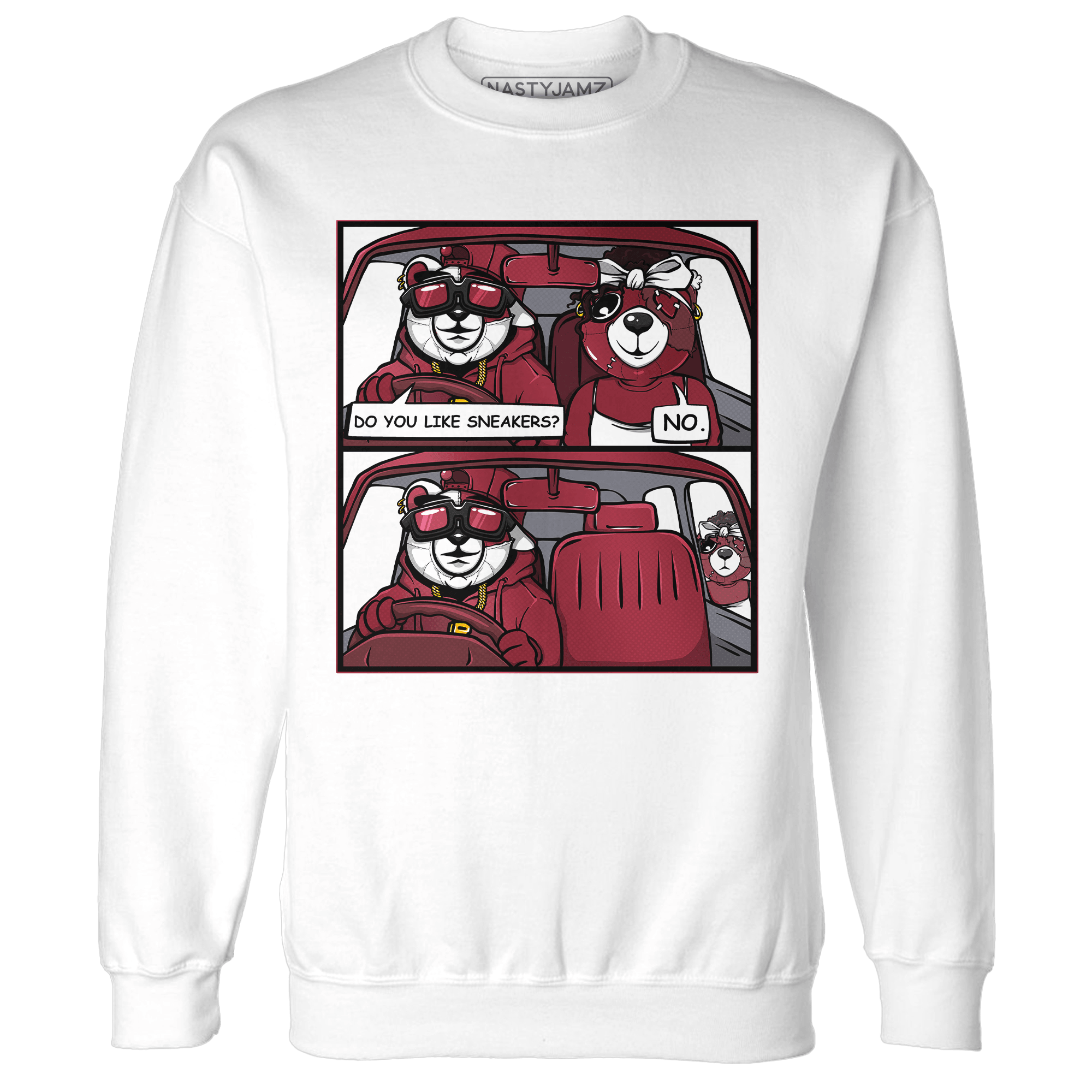 High 85 Metallic Burgundy 1s Sweatshirt Match Bye Her - NastyJamz
