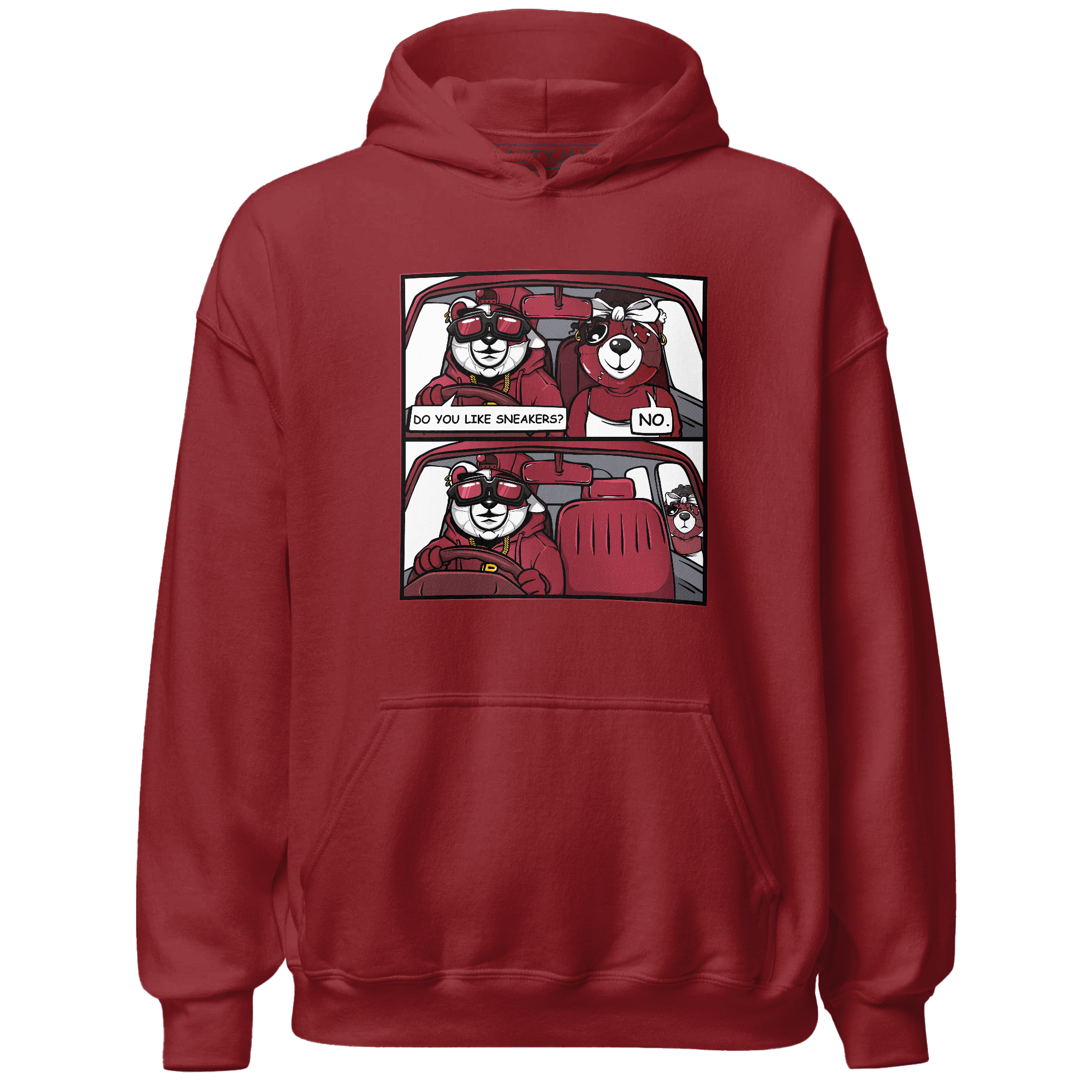 High 85 Metallic Burgundy 1s Hoodie Match Bye Her - NastyJamz