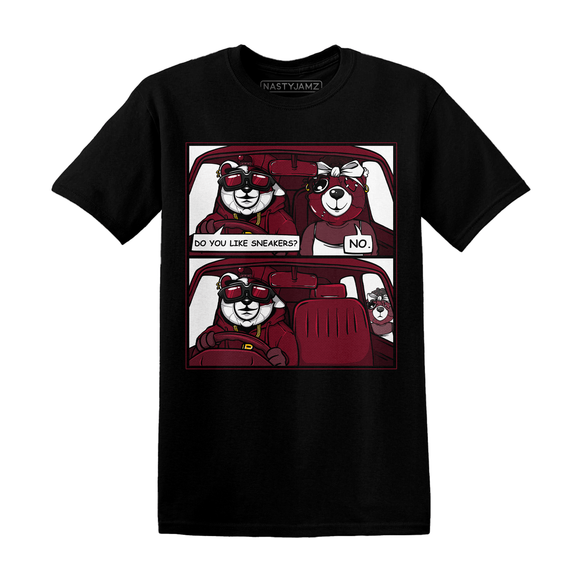 High White Team Red 1s T Shirt Match Bye Her - NastyJamz