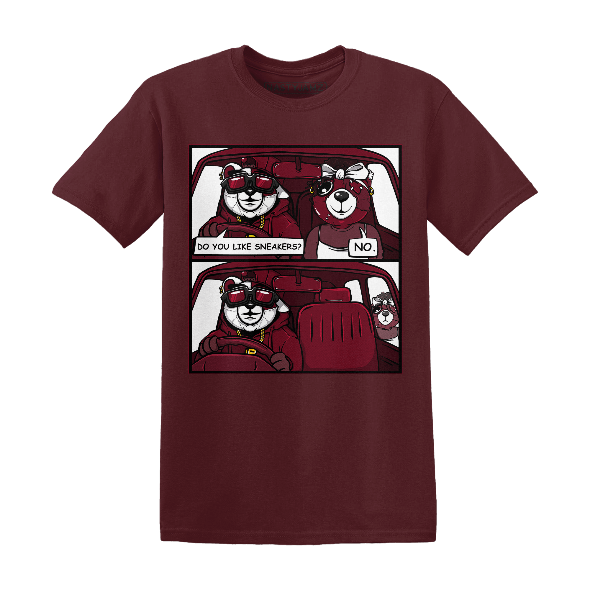 High White Team Red 1s T Shirt Match Bye Her - NastyJamz