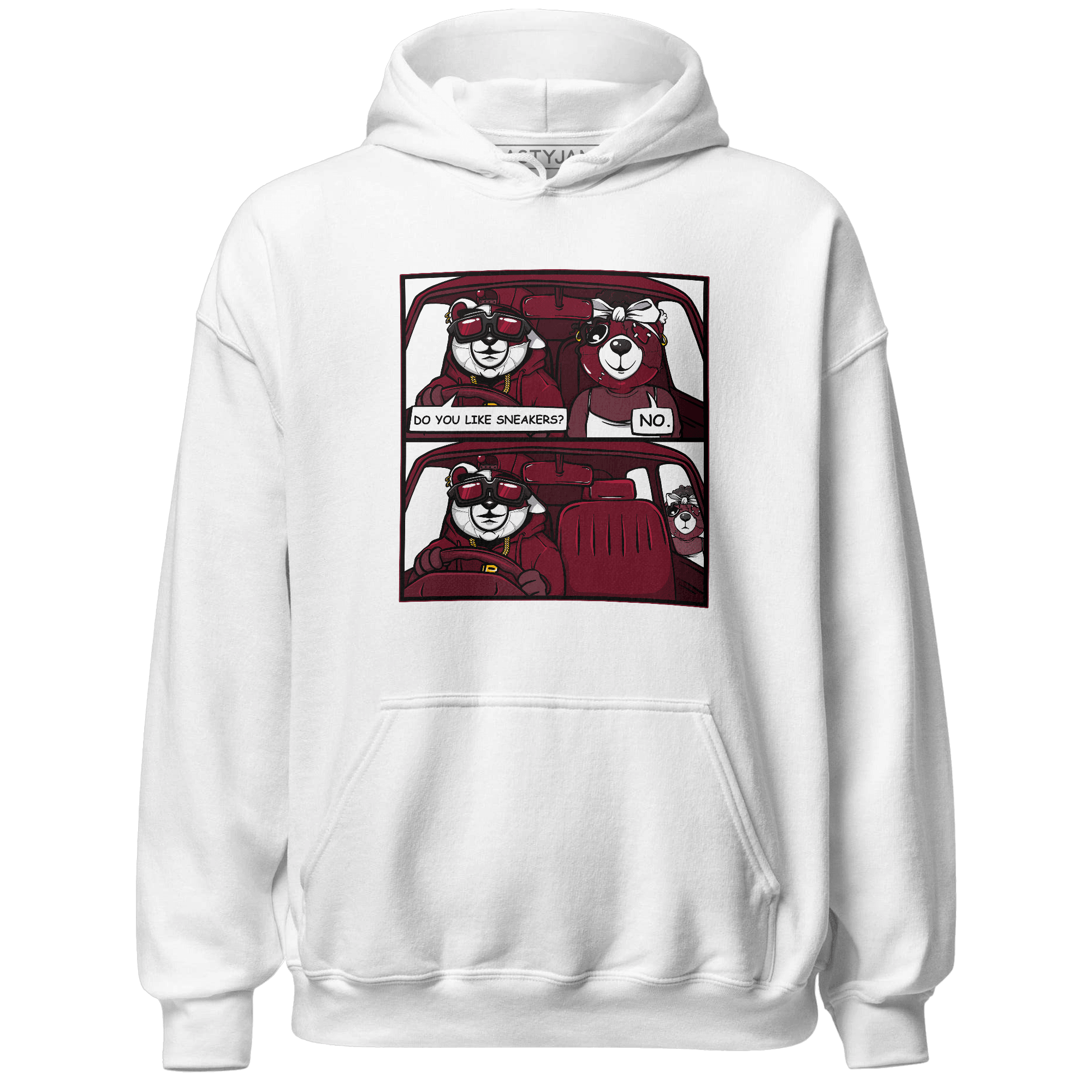 High White Team Red 1s Hoodie Match Bye Her - NastyJamz