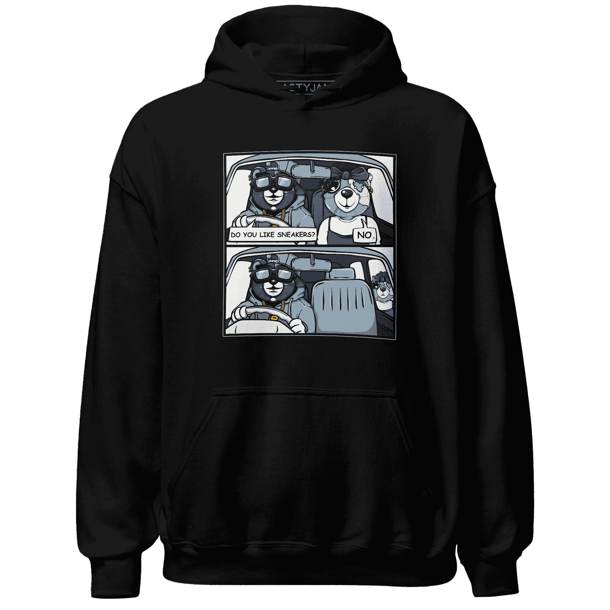 Mid Diffused Blue Grey 1s Hoodie Match Bye Her - NastyJamz