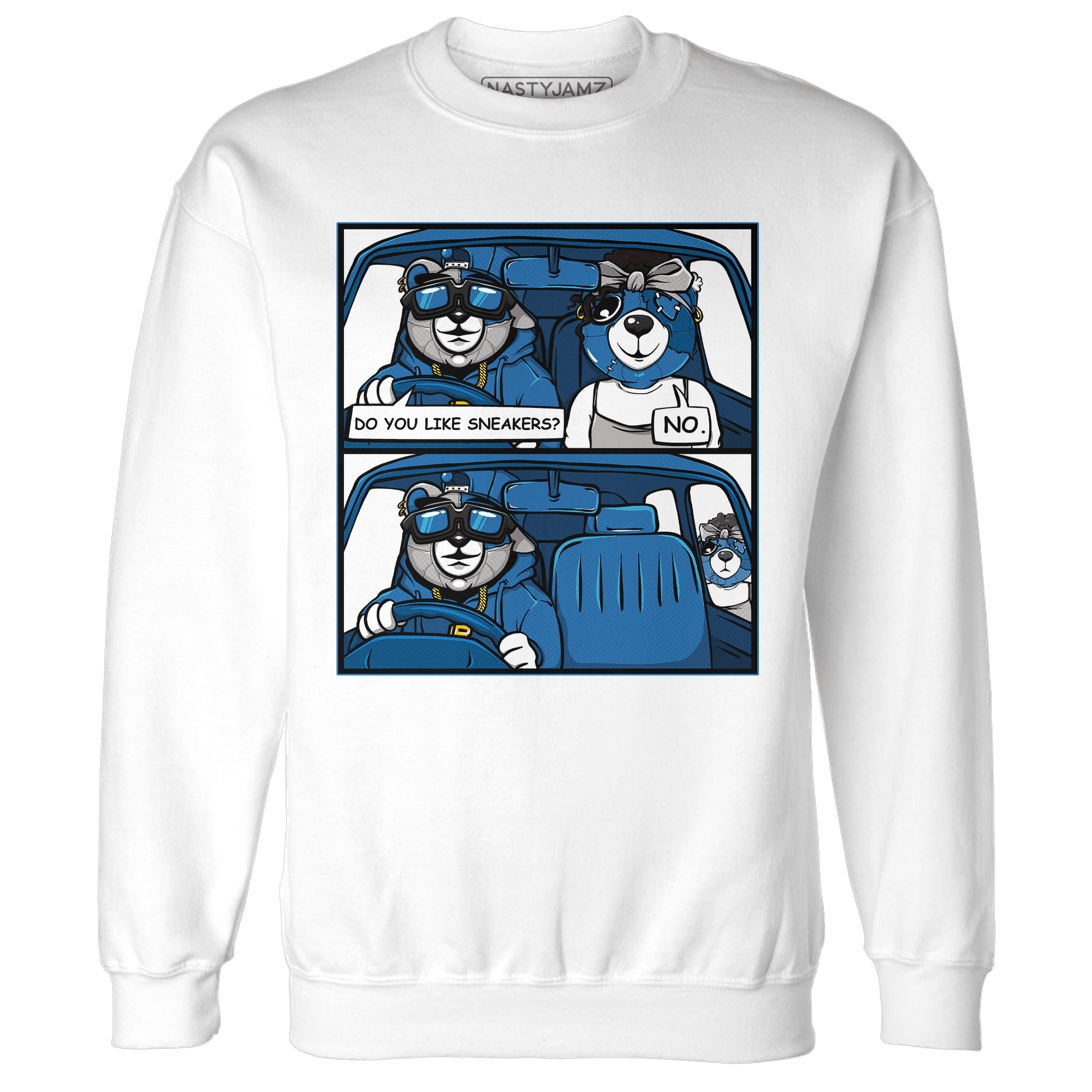 Industrial Blue 4s Sweatshirt Match Bye Her - NastyJamz