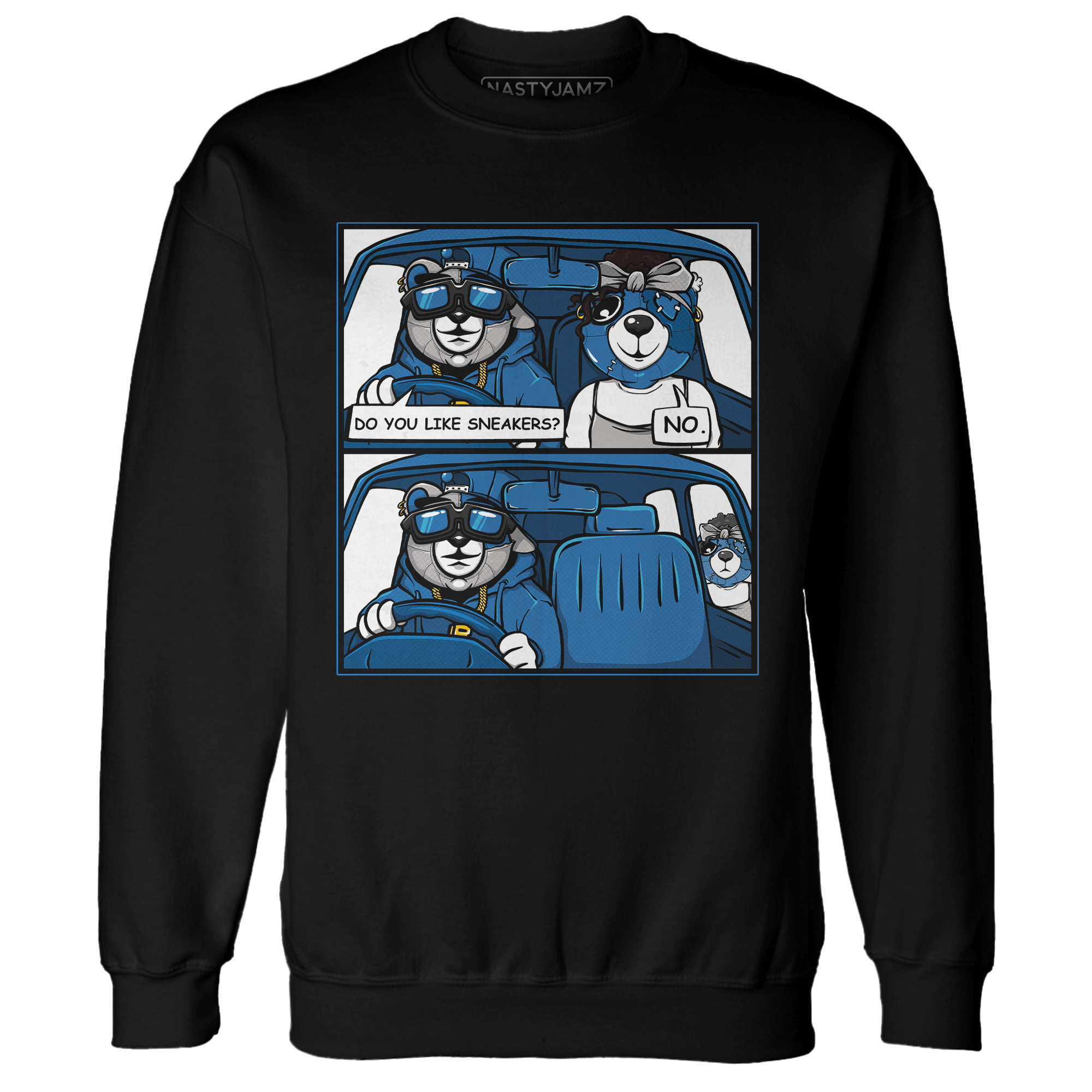 Industrial Blue 4s Sweatshirt Match Bye Her - NastyJamz