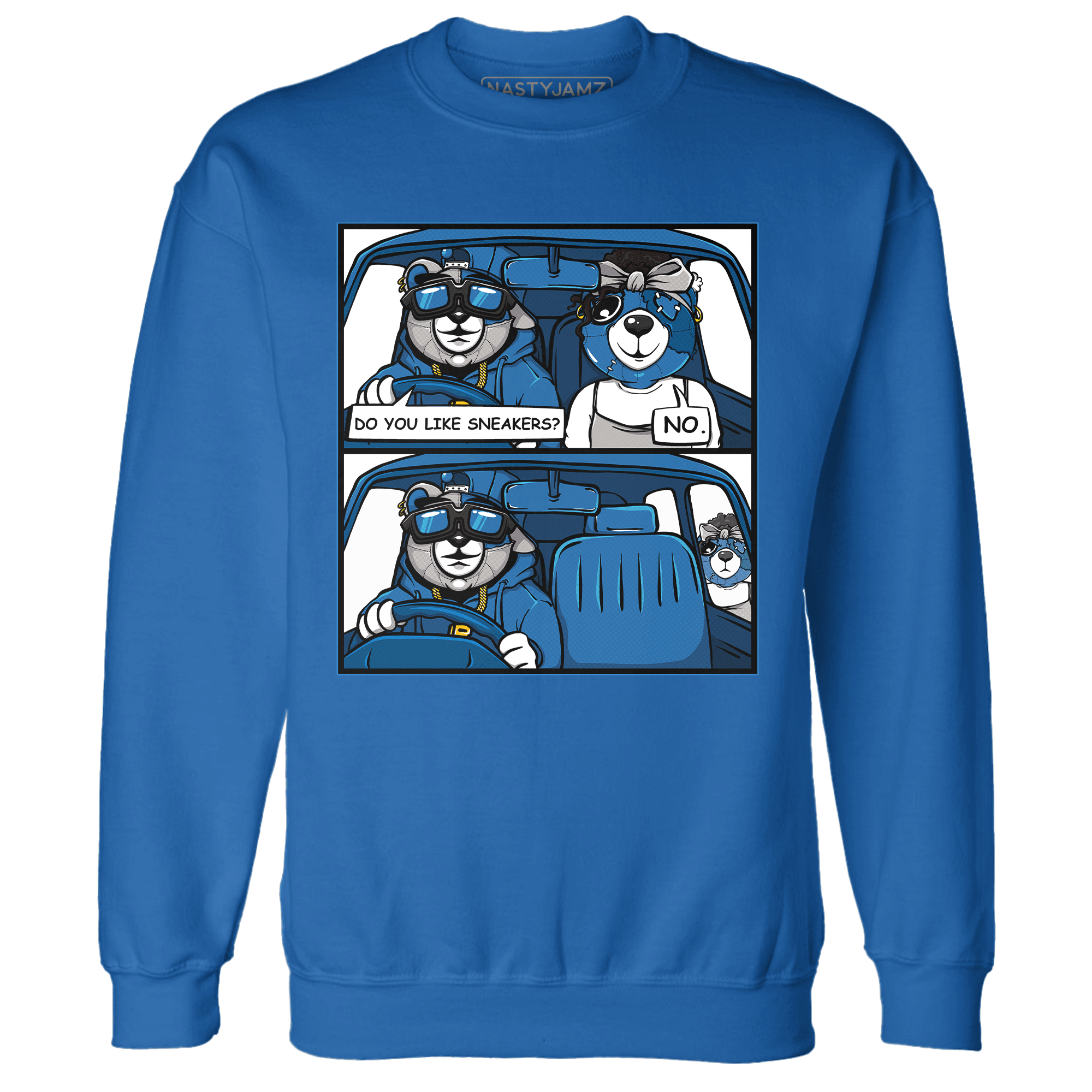 Industrial Blue 4s Sweatshirt Match Bye Her - NastyJamz