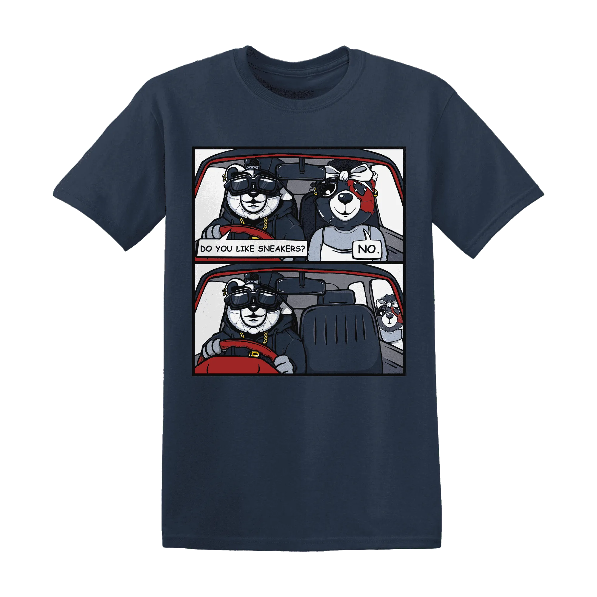 White-Navy-6s-T-Shirt-Match-Bye-Her