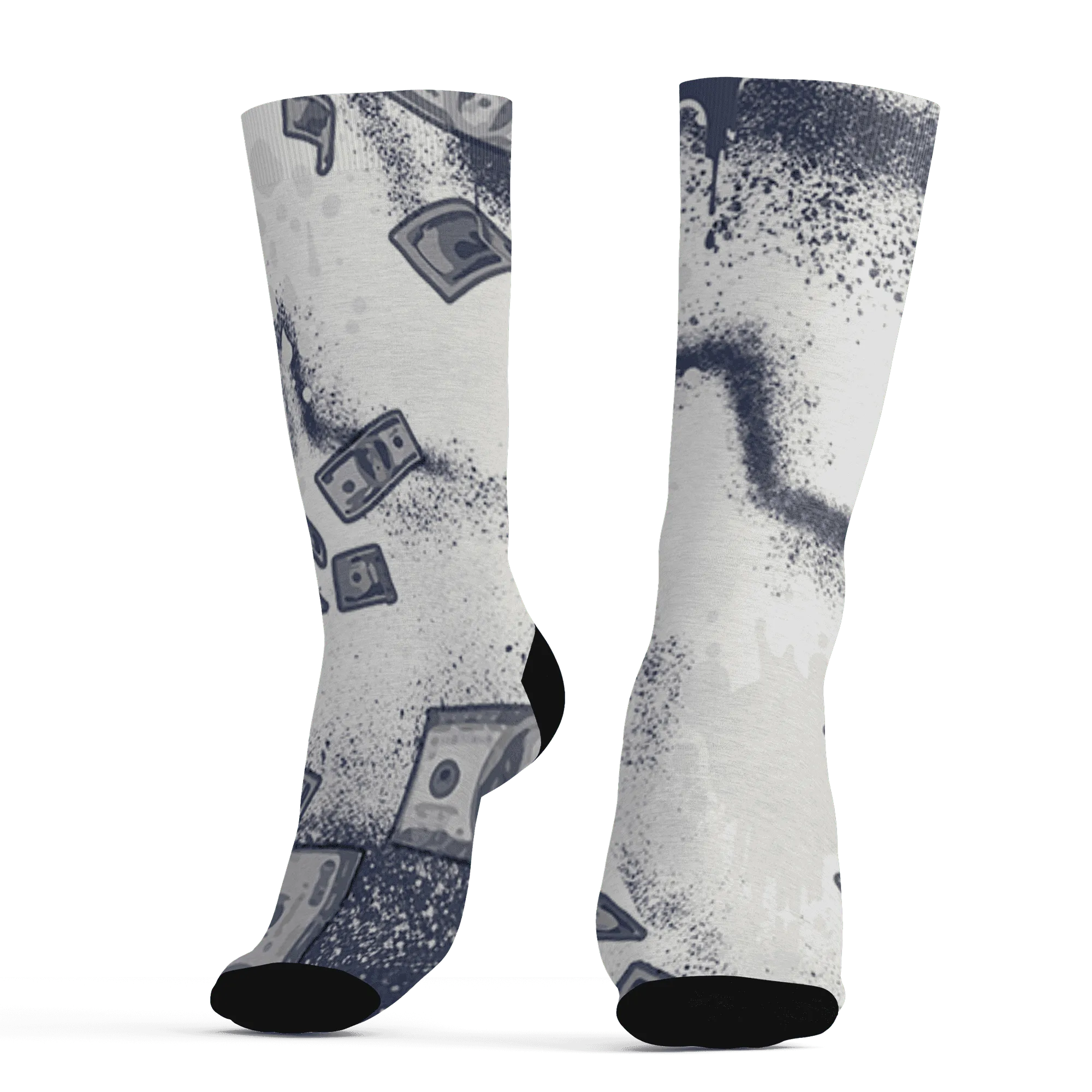 Low-Diffused-Blue-11s-Socks-Match-Cash-Money-3D-Splash-Paint