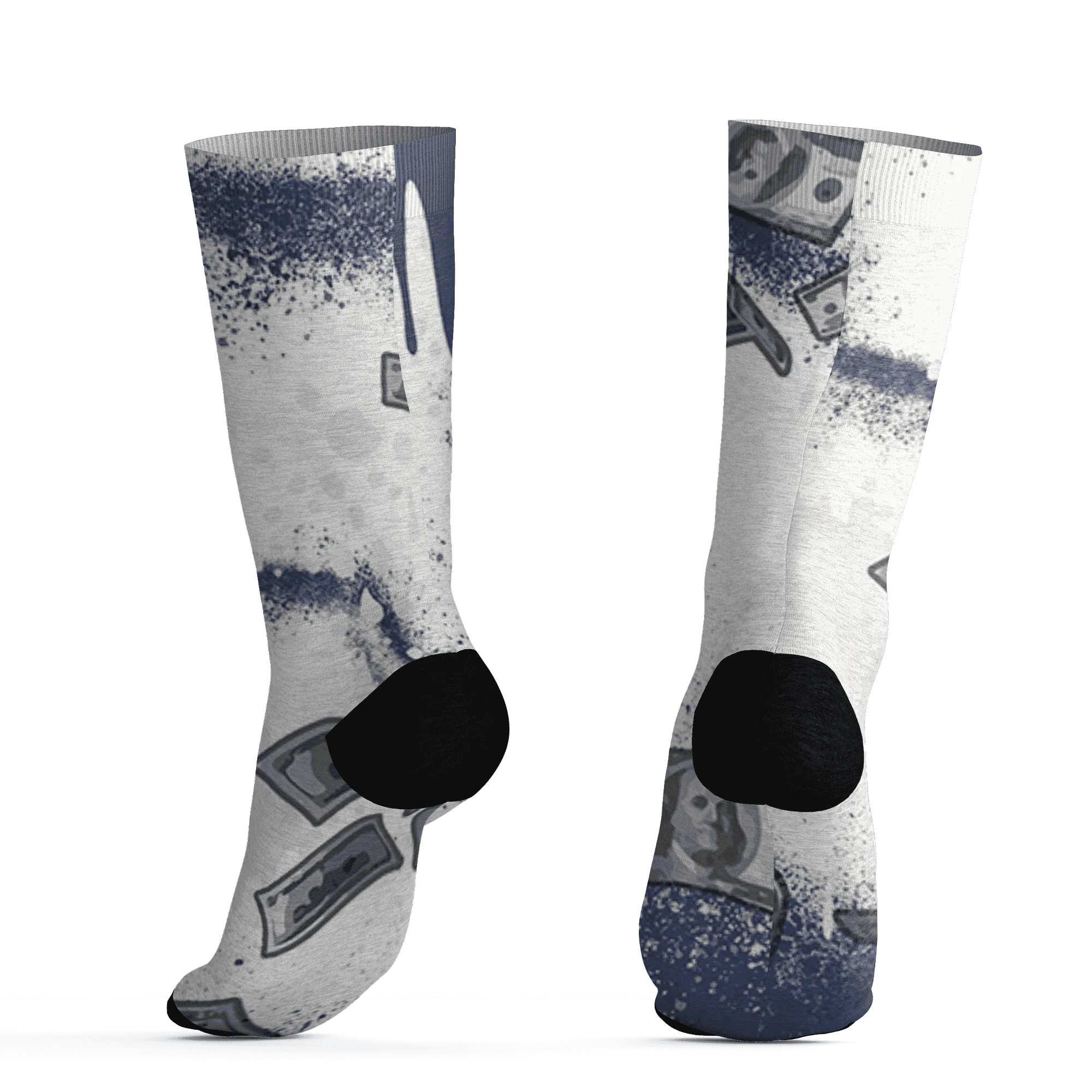 Low-Diffused-Blue-11s-Socks-Match-Cash-Money-3D-Splash-Paint