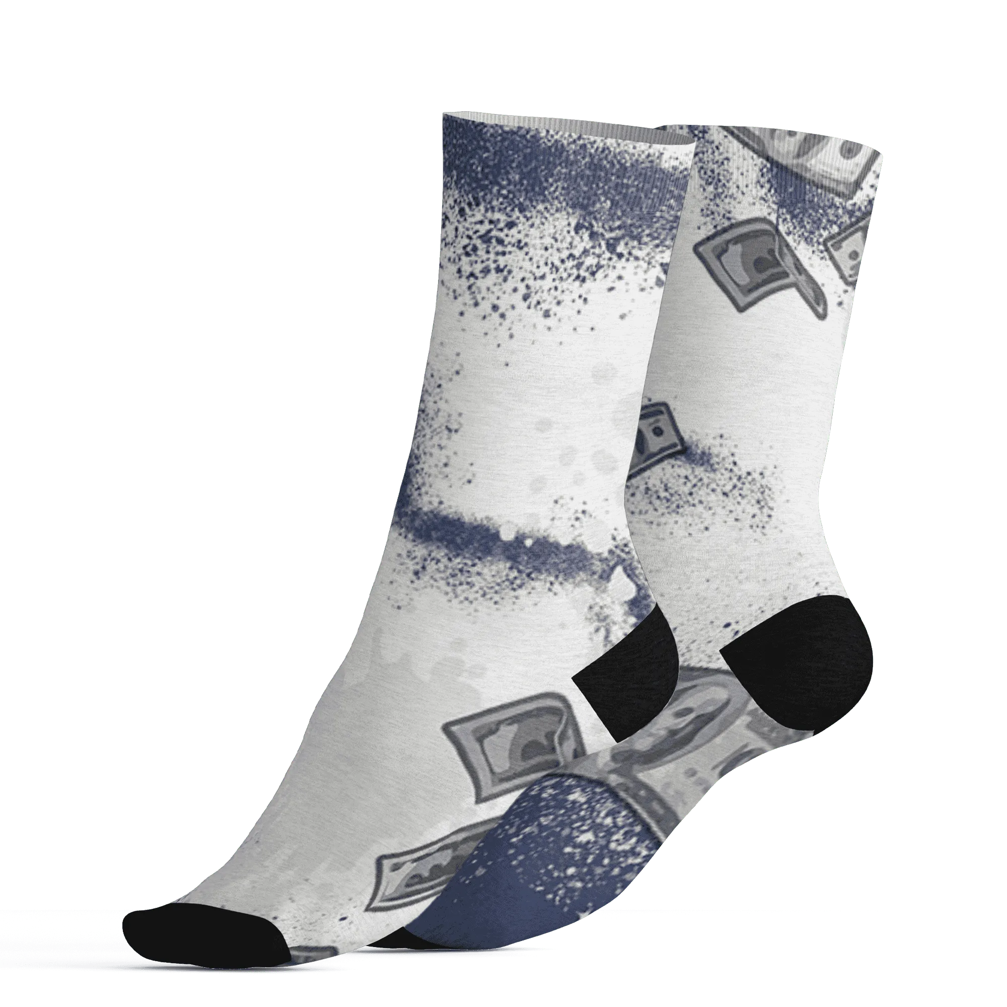Low-Diffused-Blue-11s-Socks-Match-Cash-Money-3D-Splash-Paint