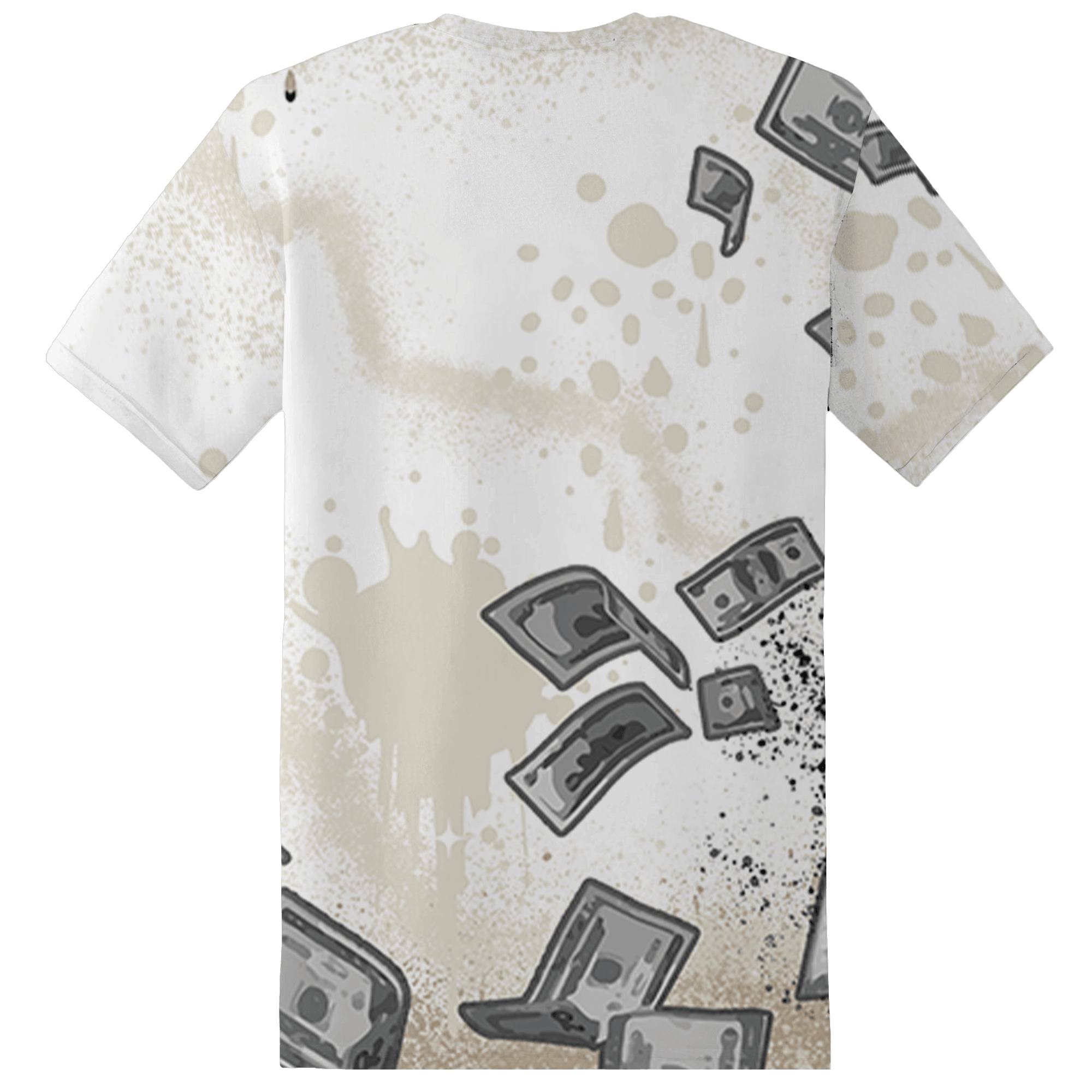 Latte 1s T Shirt Match Cash Money 3D All-Over Print Splash Paint - NastyJamz
