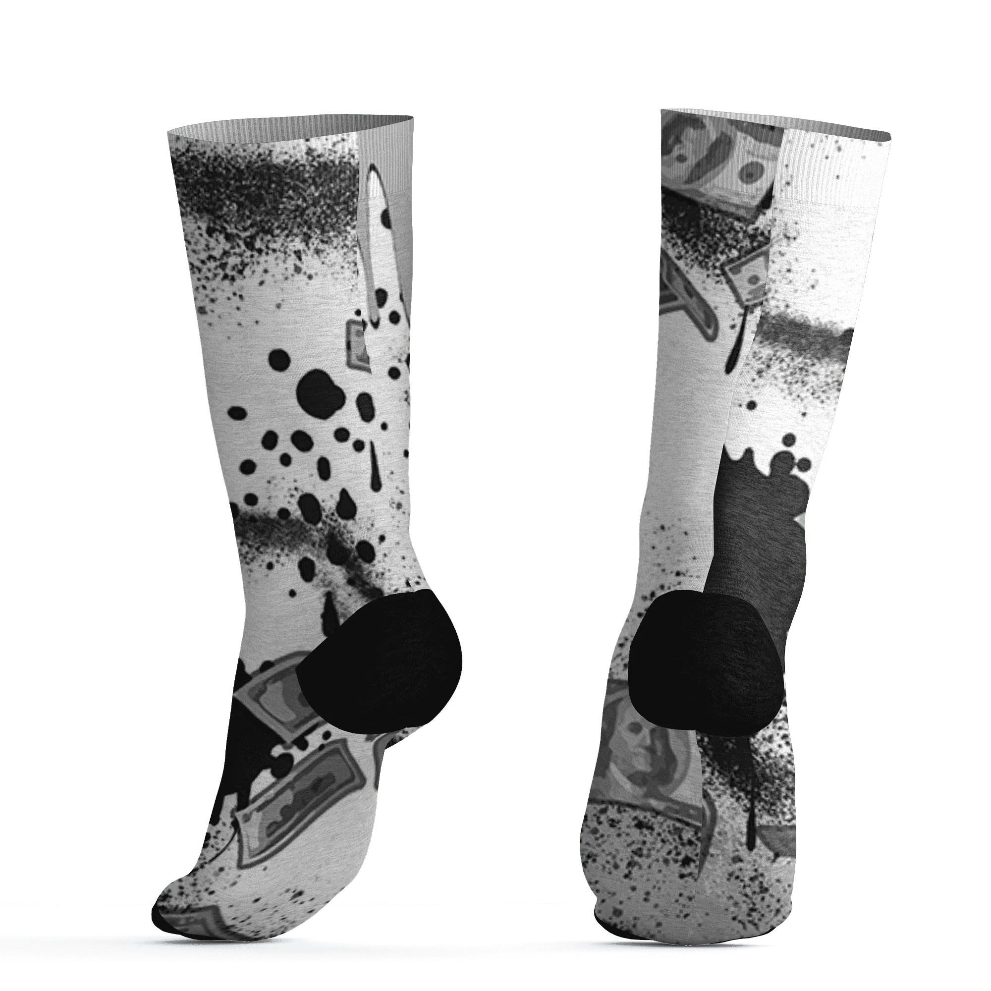 Wolf-Grey-1s-Socks-Match-Cash-Money-3D-Splash-Paint