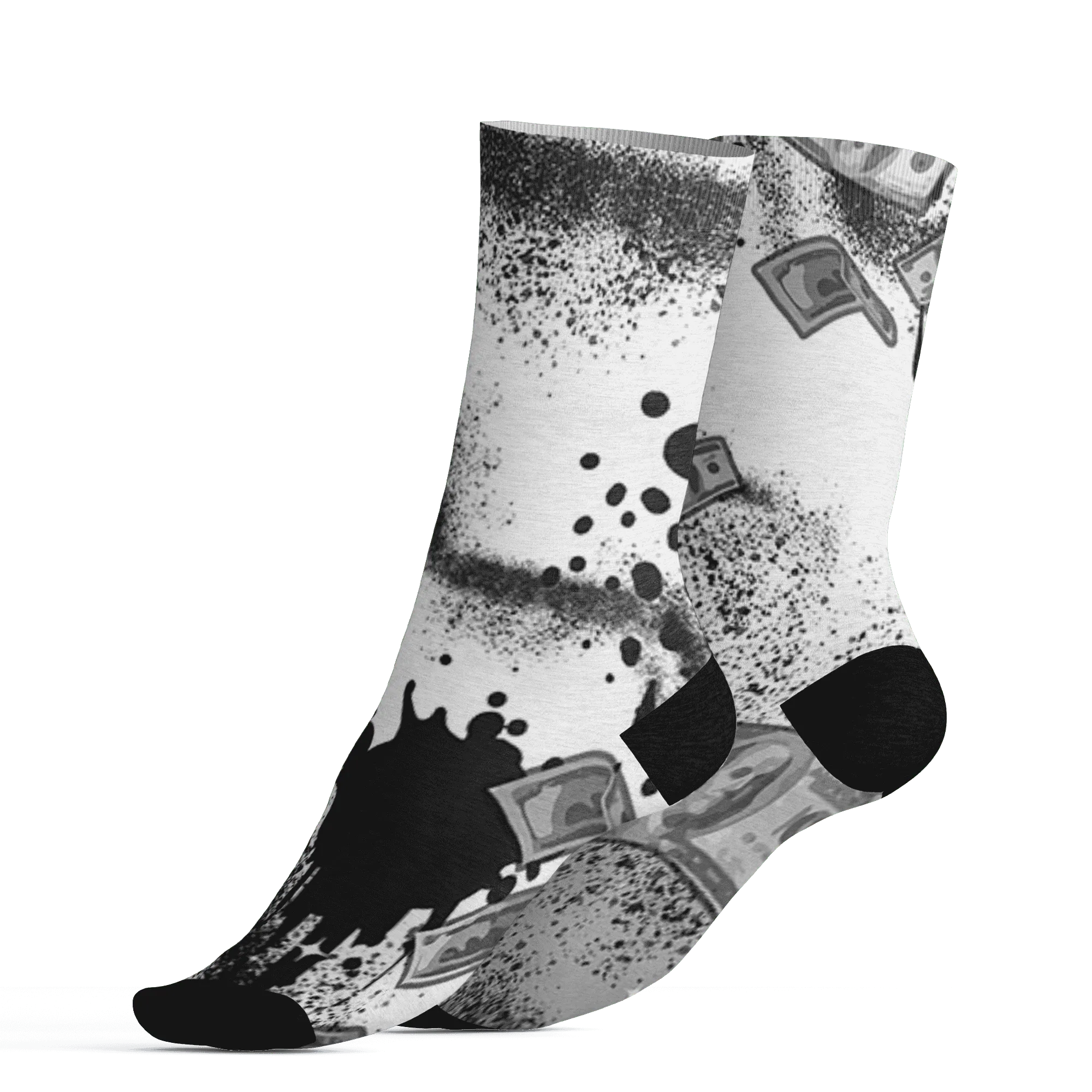 Wolf-Grey-1s-Socks-Match-Cash-Money-3D-Splash-Paint