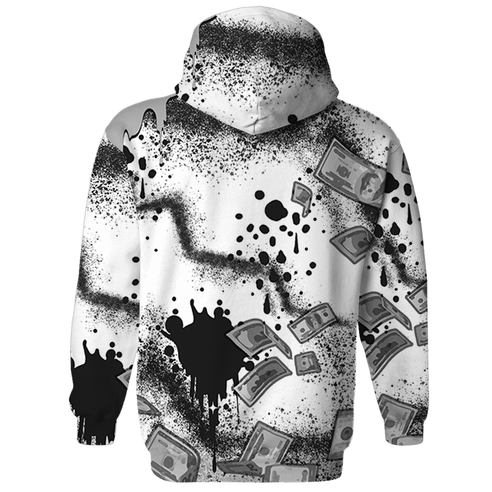 Wolf-Grey-1s-Hoodie-Match-Cash-Money-3D-Splash-Paint