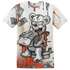 Georgia Peach 3s T Shirt Match Cash Money 3D All-Over Print Splash Paint - NastyJamz