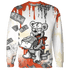 Georgia Peach 3s Sweatshirt Match Cash Money 3D All-Over Print Splash Paint - NastyJamz