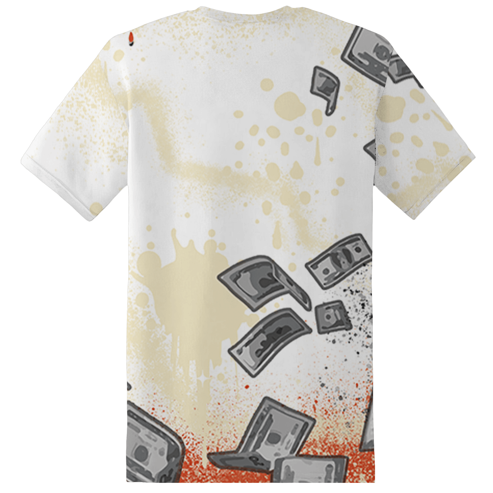 Georgia Peach 3s T Shirt Match Cash Money 3D All-Over Print Splash Paint - NastyJamz