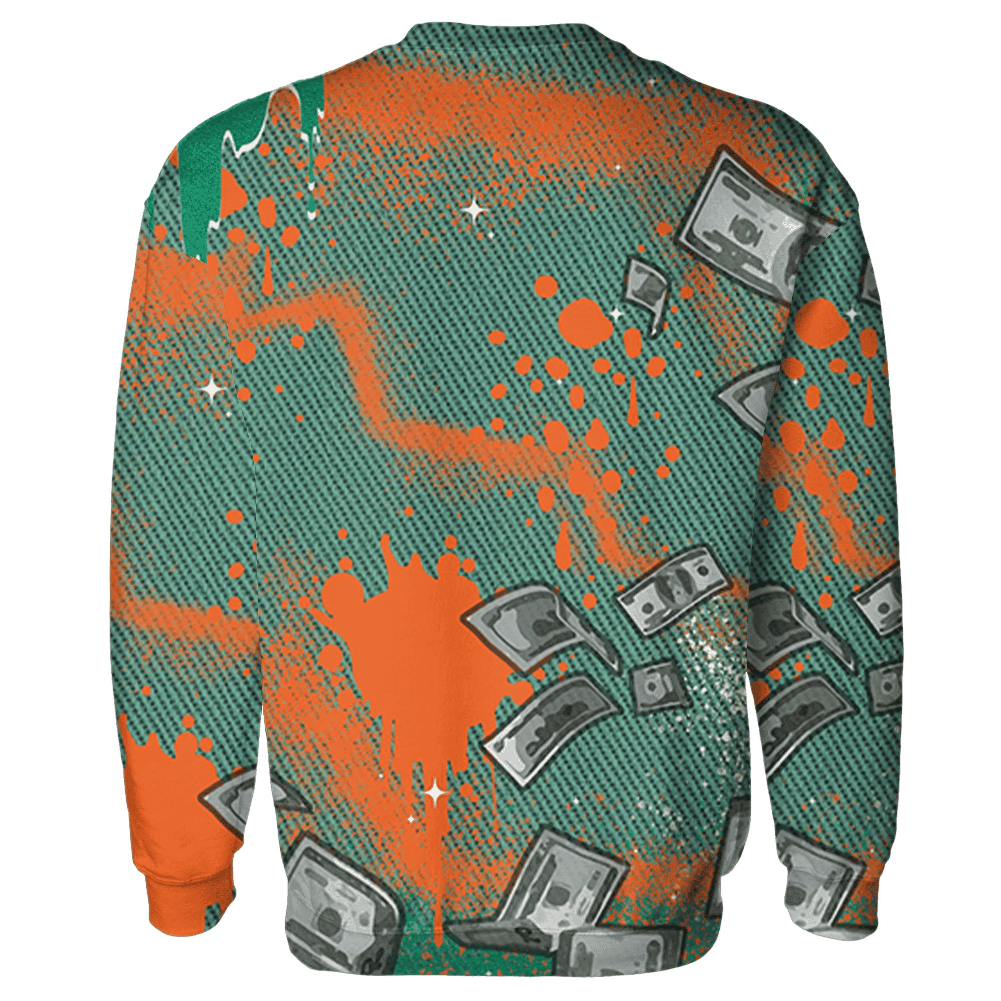 Nina CN Abney 3s Sweatshirt Match Cash Money 3D All-Over Print Splash Paint - NastyJamz