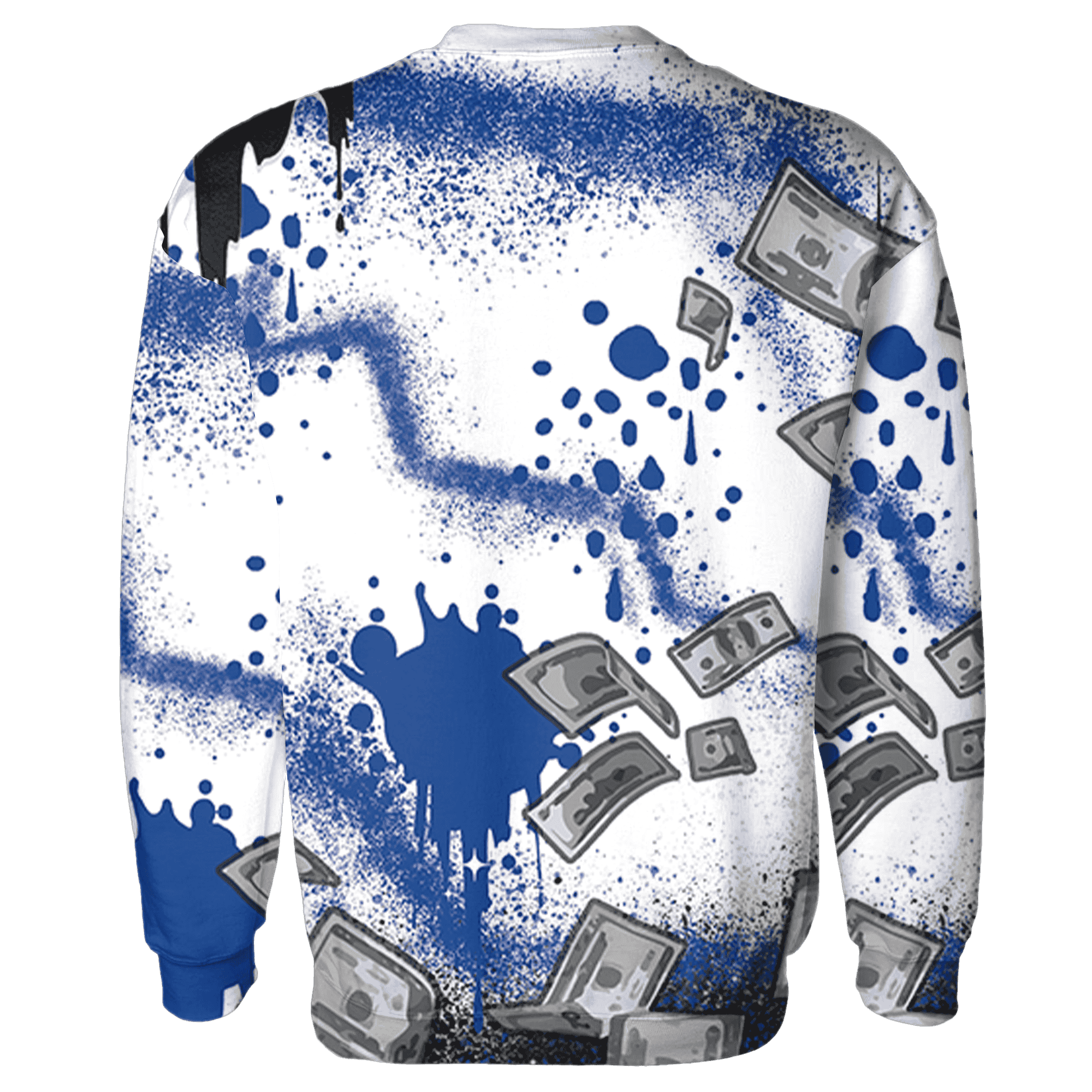 Quaiii 54 3s Sweatshirt Match Cash Money 3D All-Over Print Splash Paint - NastyJamz