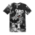 White-Thunder-4s-T-Shirt-Match-Cash-Money-3D-Splash-Paint