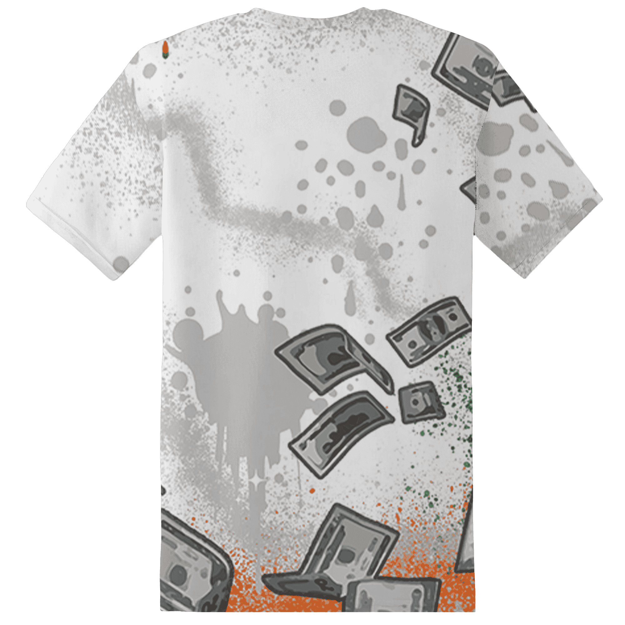 MAM Hurricanes 5s T Shirt Match Cash Money 3D All-Over Print Splash Paint - NastyJamz