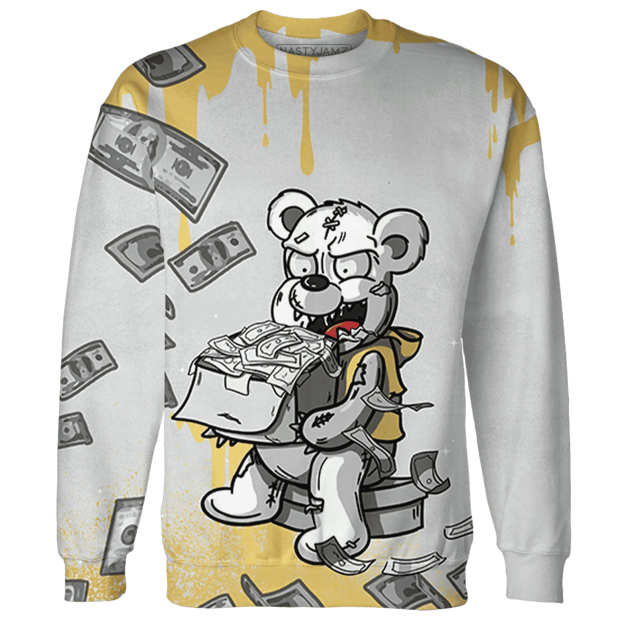 Paris-Olympicsss-6s-Sweatshirt-Match-Cash-Money-3D-Splash-Paint