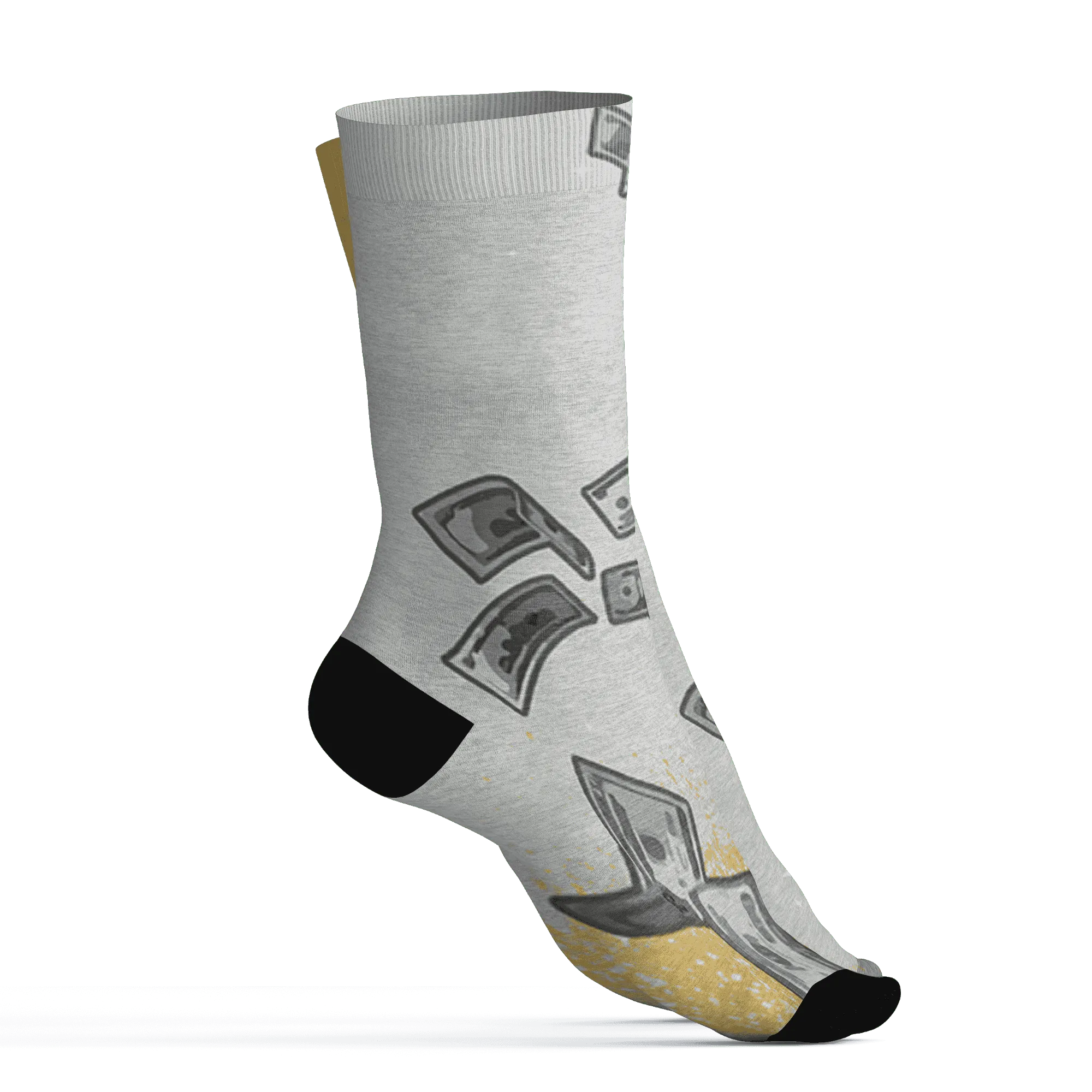 Paris-Olympicsss-6s-Socks-Match-Cash-Money-3D-Splash-Paint