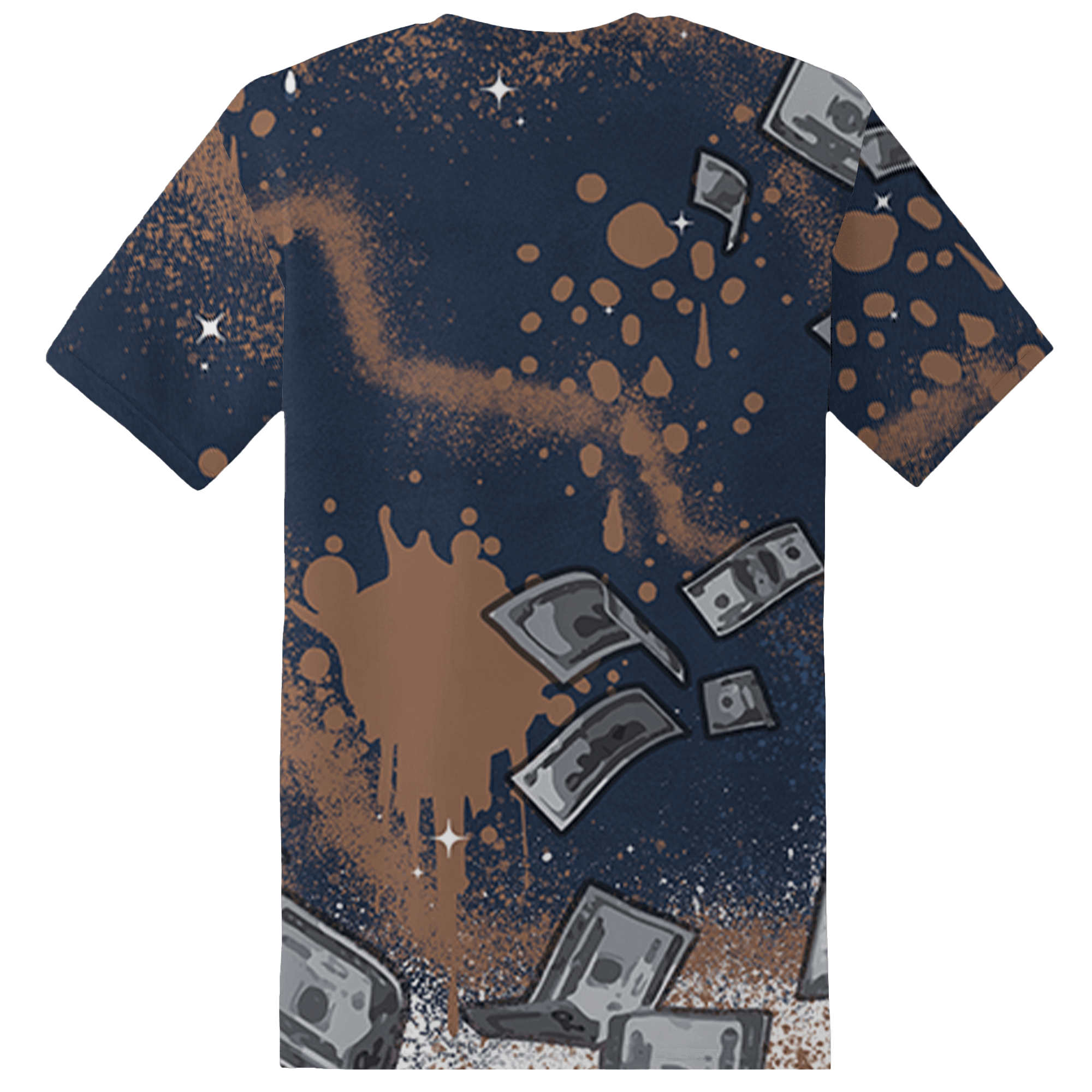 AM 1 86 Jackie RBS T Shirt Match Cash Money 3D All-Over Print Splash Paint - NastyJamz