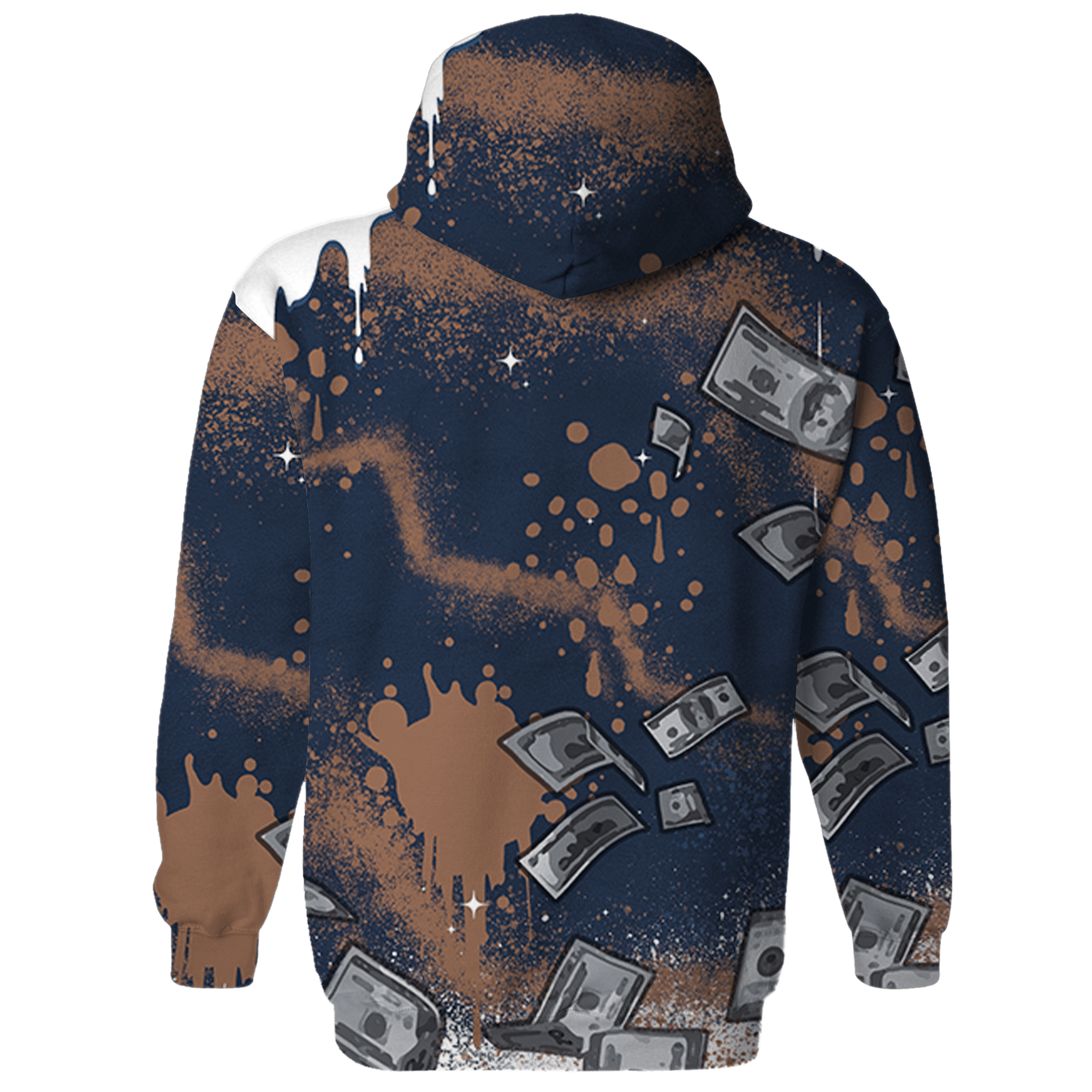 AM 1 86 Jackie RBS Hoodie Match Cash Money 3D All-Over Print Splash Paint - NastyJamz