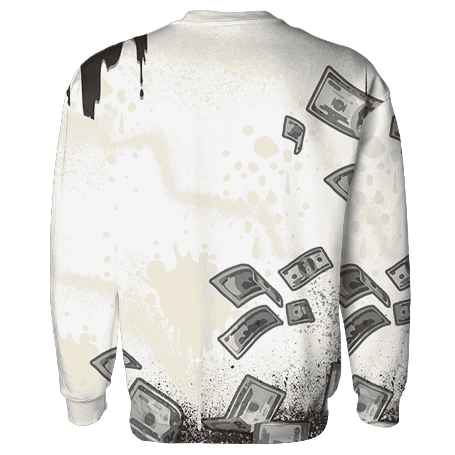 Dunk Low Baroque Brown Sweatshirt Match Cash Money 3D All-Over Print Splash Paint - NastyJamz